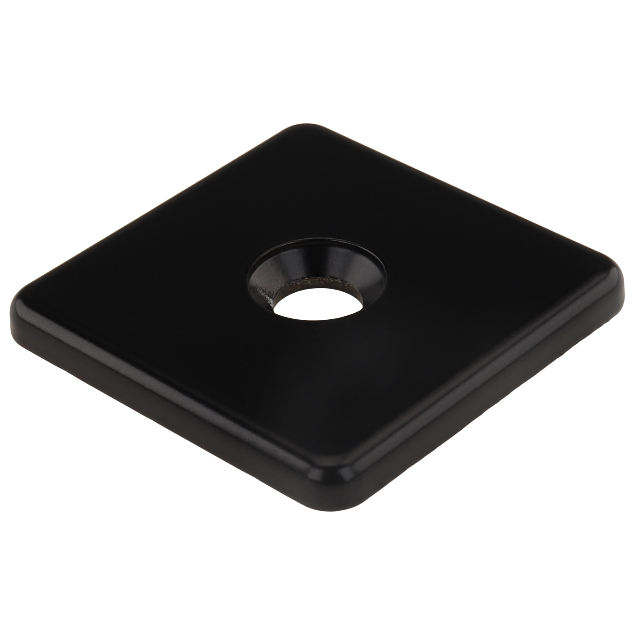 Kappe, Abdeckkappe, 40x40, Zink-Druckguß, pulverbeschichtet, schwarz