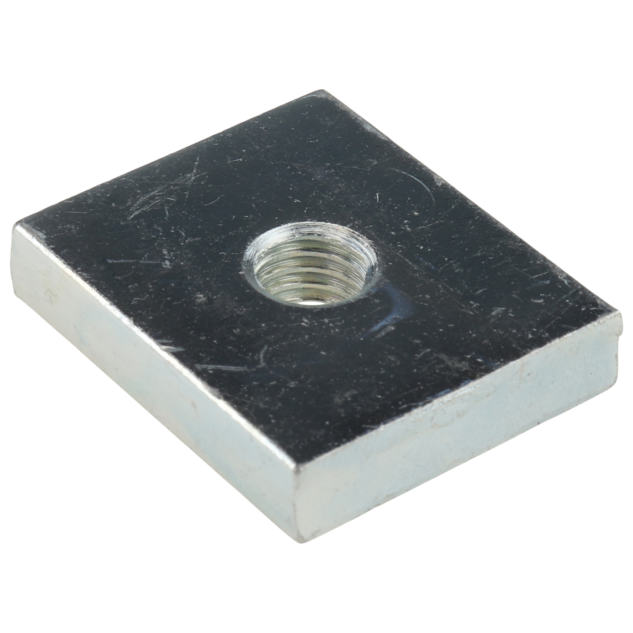 Gewindeplatte M8, 30x25x6, Stahl, verzinkt Gewindeplatte M8, 30x25x6, Stahl, verzinkt