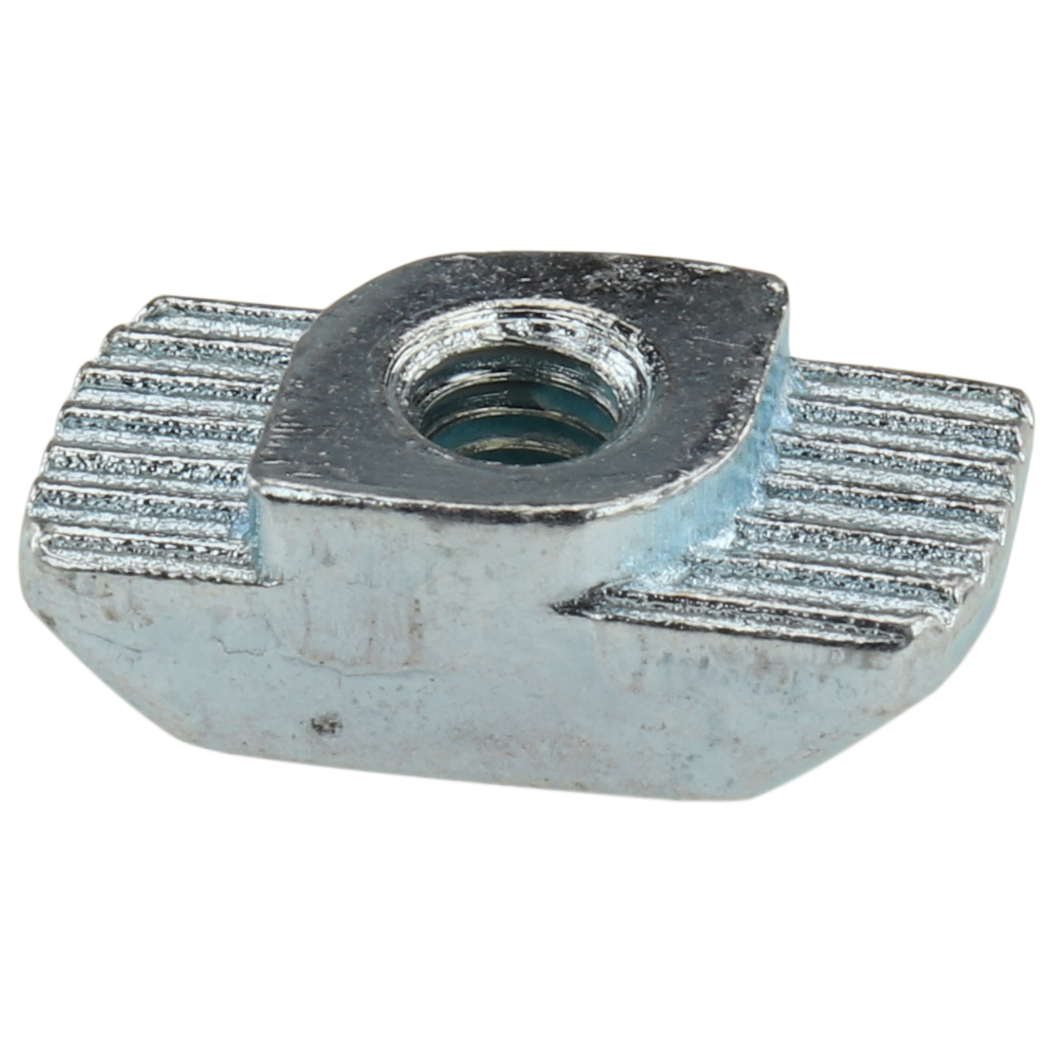 Hammermutter M4, Nut 8, Typ B, mit Drehhilfe , Stahl, verzinkt Hammermutter M4, Nut 8, Typ B, mit Drehhilfe , Stahl, verzinkt