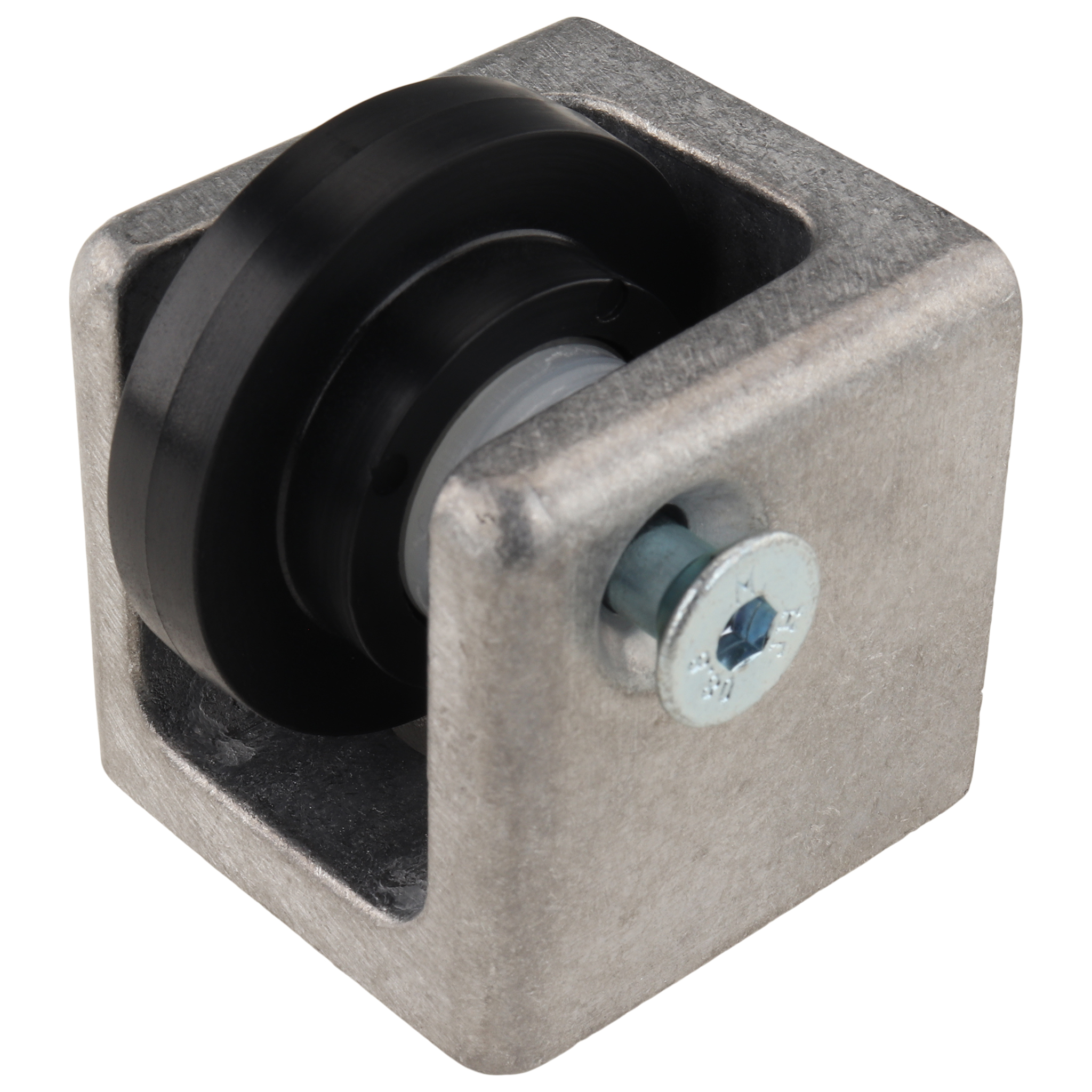 Sliding Door Guide, 40x40x49.5, Aluminum, blanc, aluminum colored