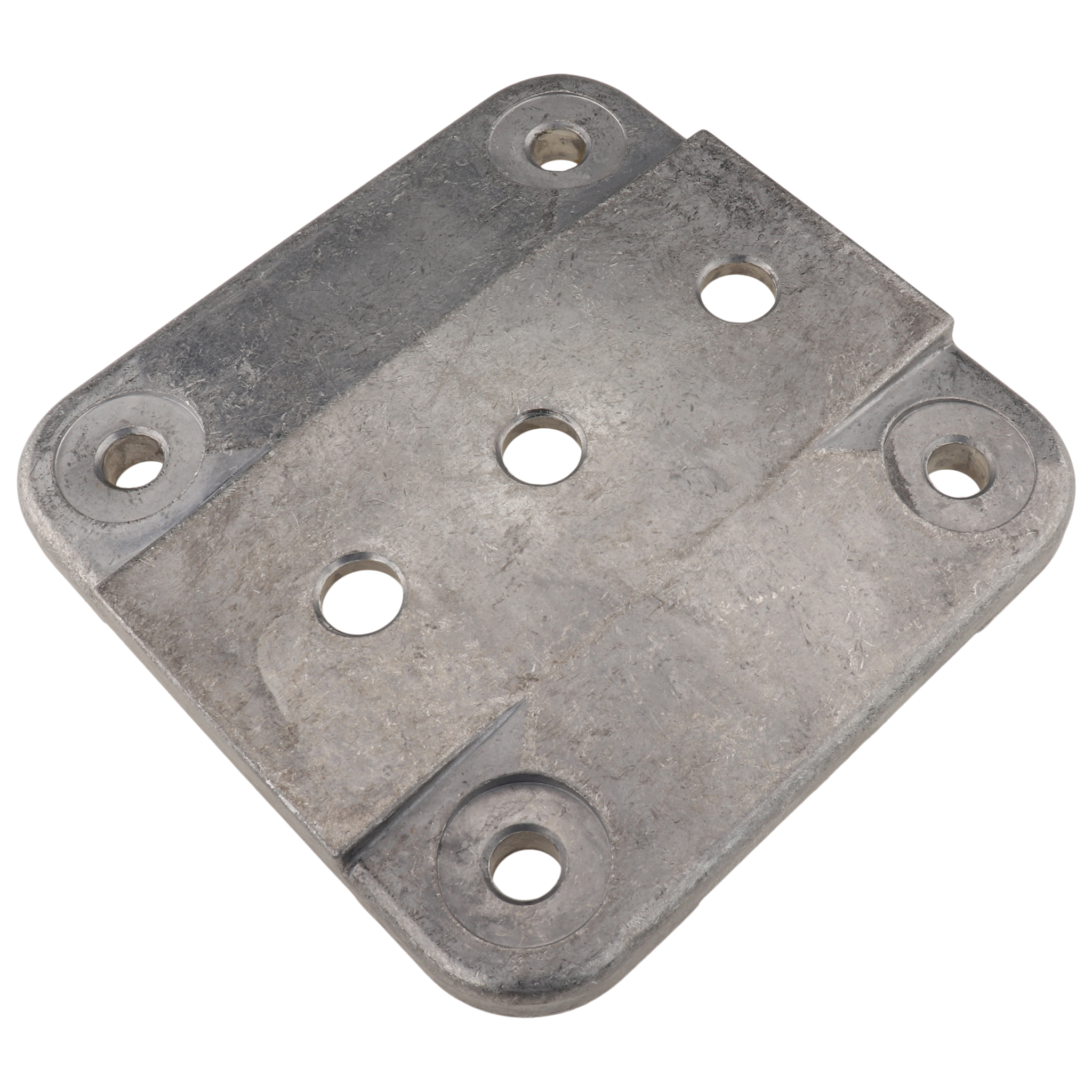 Plate, Foot Plate, 135x135x15, Aluminum die-cast, blanc