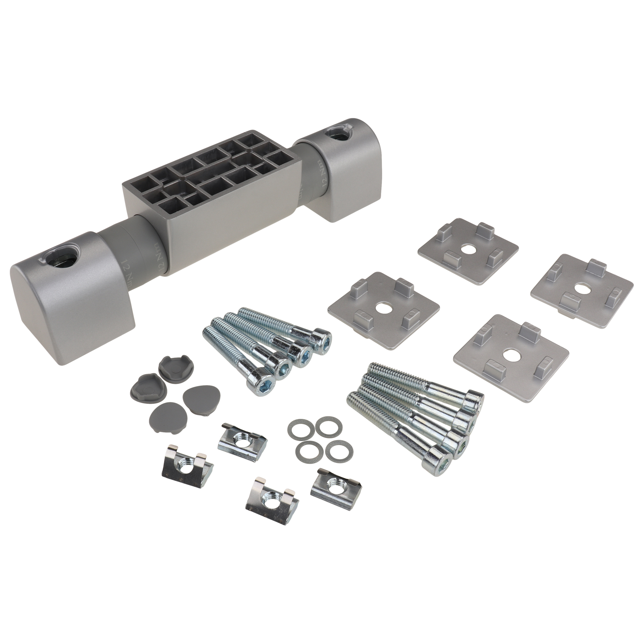 Friktionsgelenk, 45x45x230, Aluminiumdruckguß, lackiert, alufarbig Friktionsgelenk, 45x45x230, Aluminiumdruckguß, lackiert, alufarbig