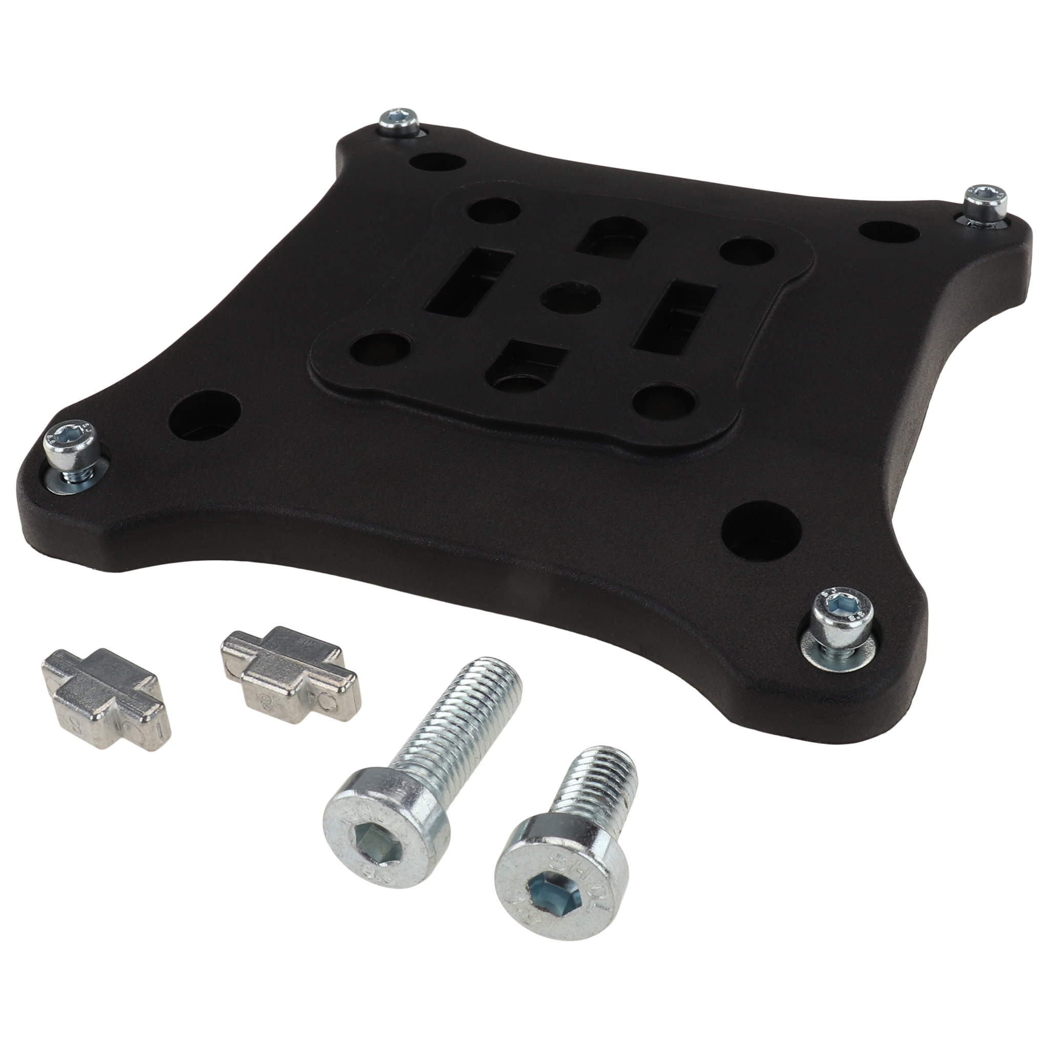 Monitor Mounting Plate, 100x100x14, Plastic PA reinforced, black