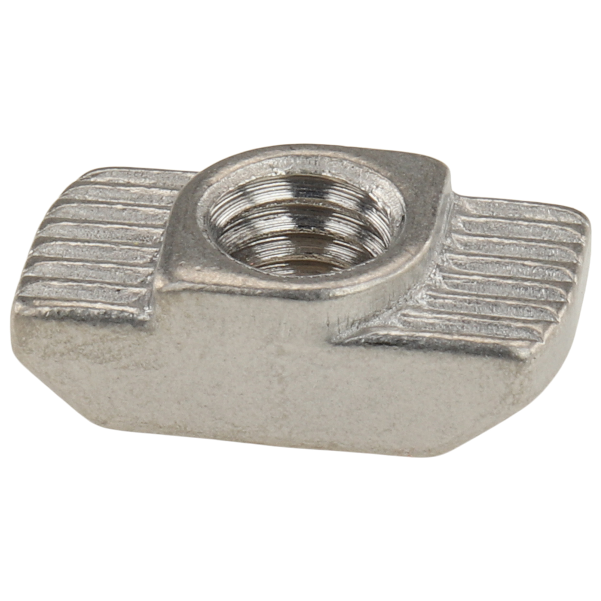 Hammermutter M6, Nut 8, Typ B, mit Steg, Edelstahl, blank Hammermutter M6, Nut 8, Typ B, mit Steg, Edelstahl, blank