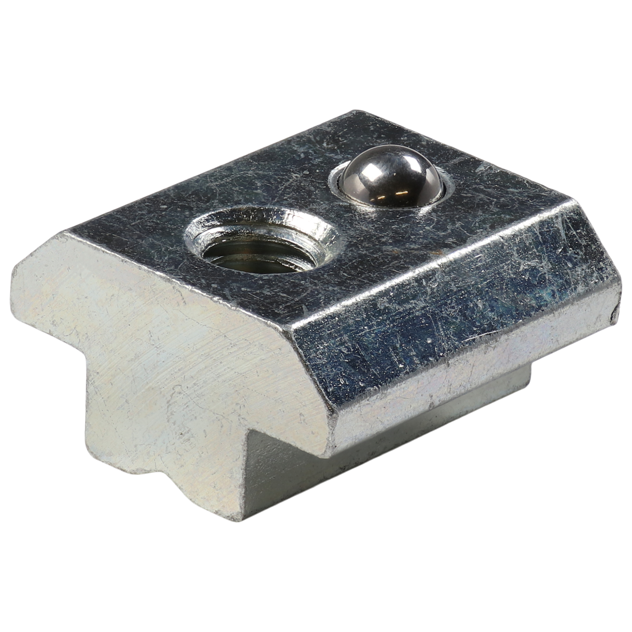 T-slot Nut M6, Slot 10, Type B, self-aligning, Steel, zink plated