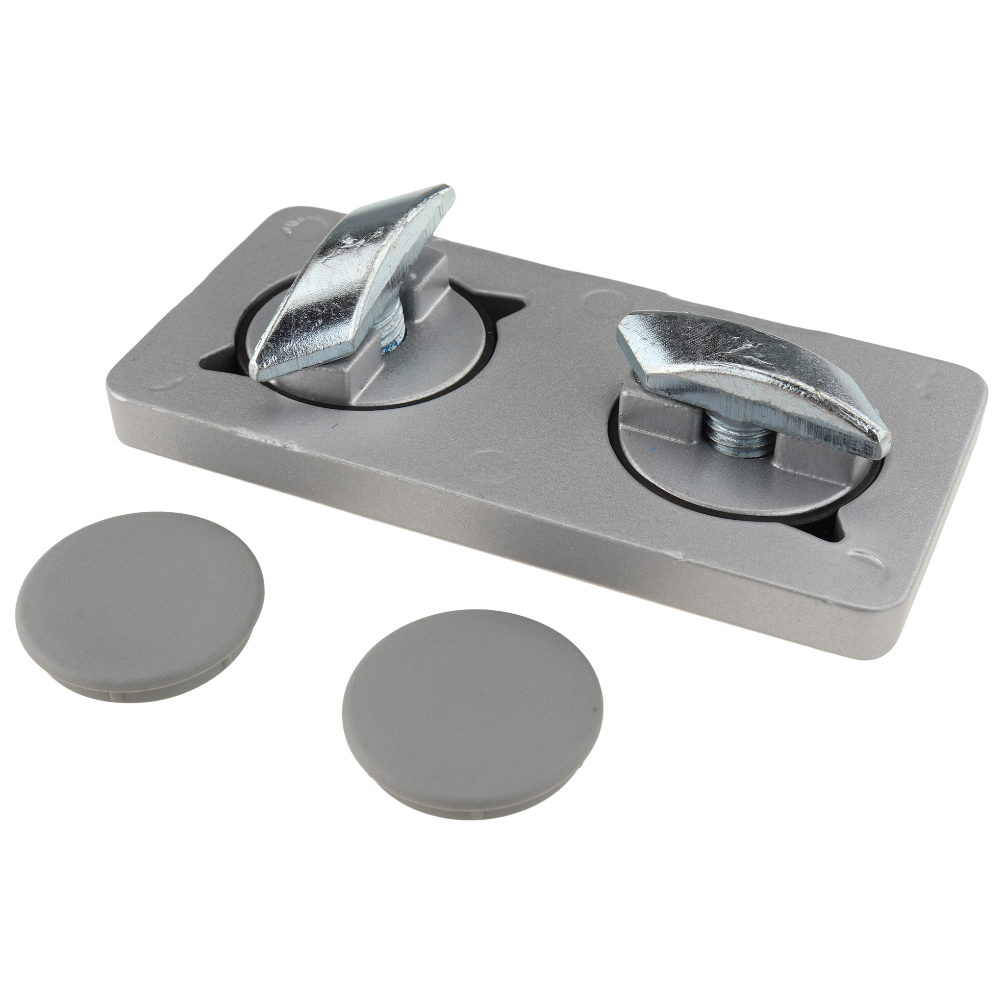 Plate, Connector Plate, 80x40x10, Aluminum die-cast, powder-coated, aluminum colored