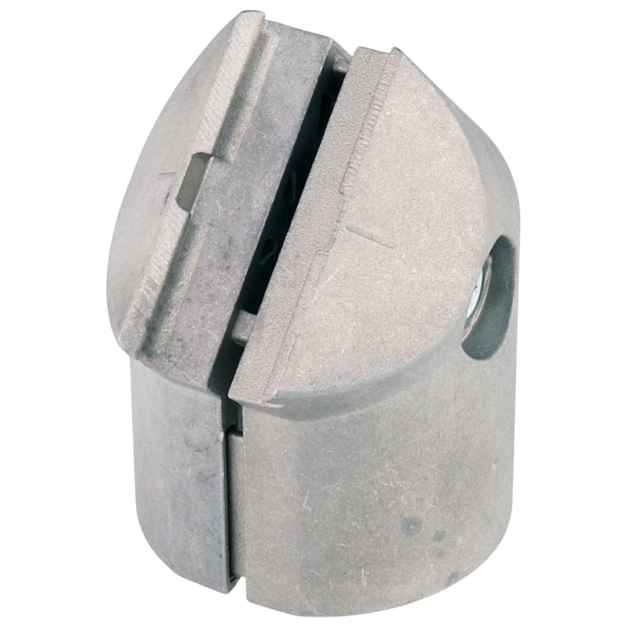 Connector, Angle Connector, 54x38x40, Aluminum die-cast, aluminum colored