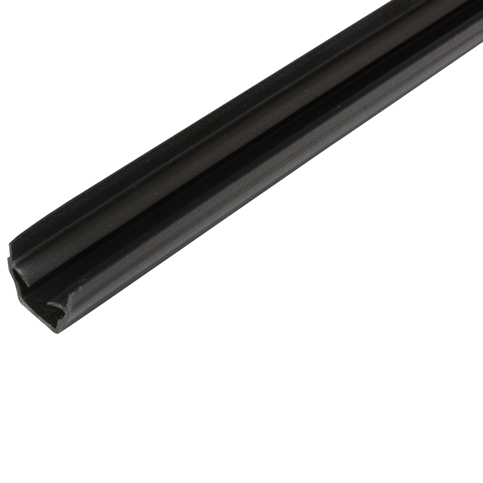 Cover and Reductionprofile, 9.4x12x1000, Plastic PP, black