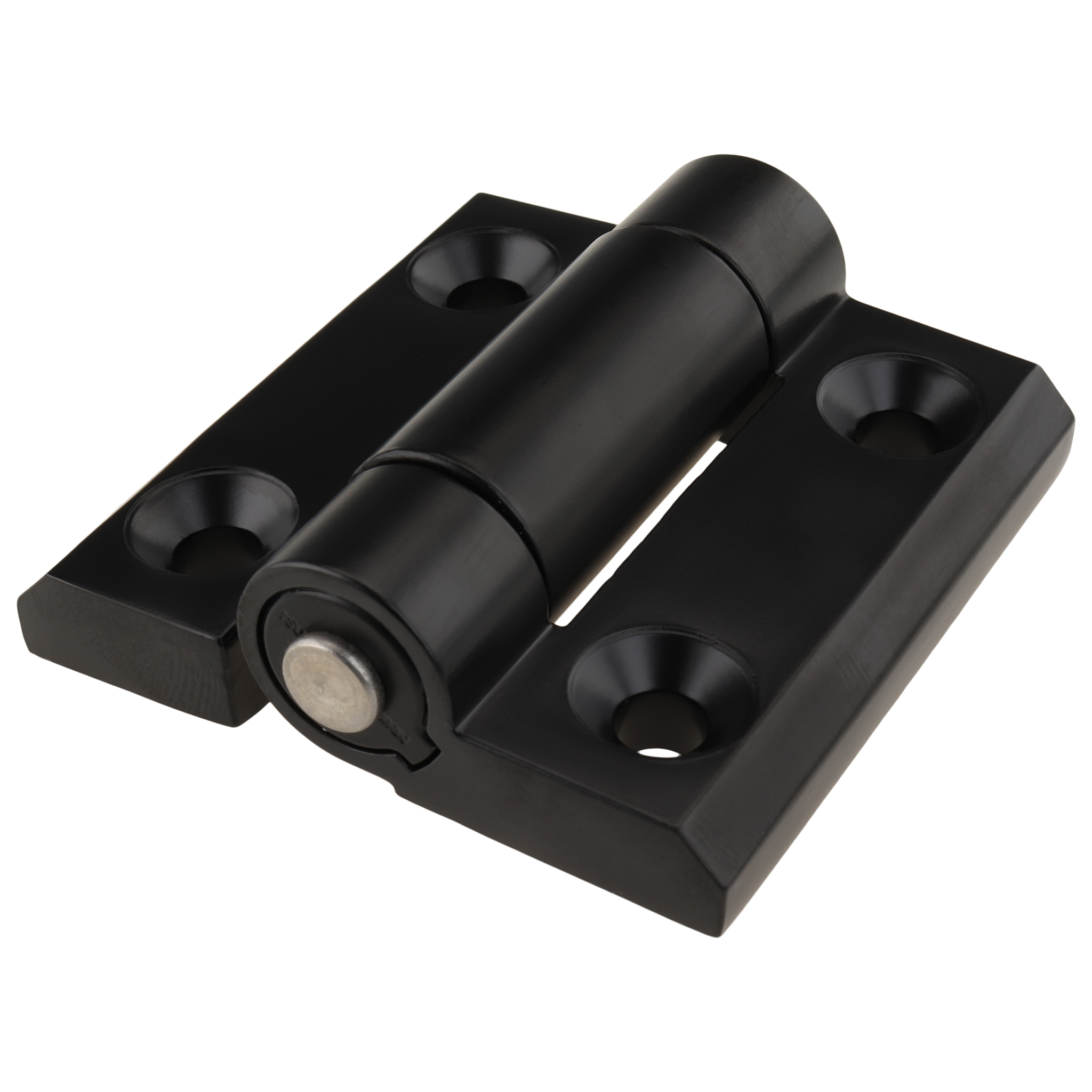Metal Hinge, 60x60x19, Zinc die-cast, powder-coated, black
