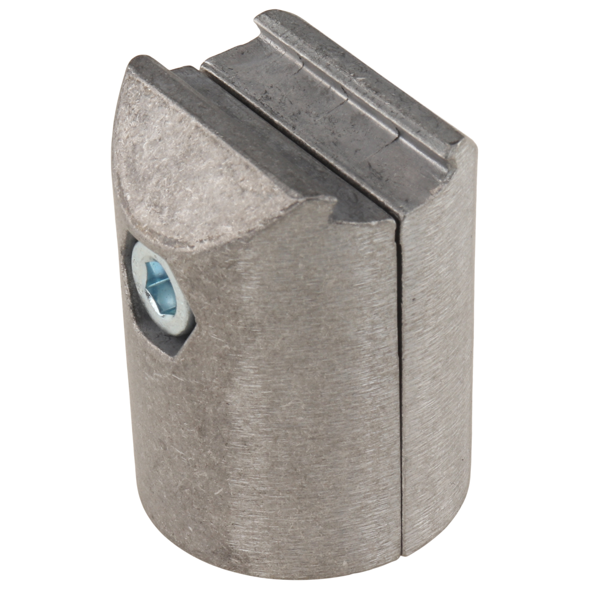 Connector, Outer T-Connector D28, D34x50, Aluminum die-cast, blanc, aluminum colored