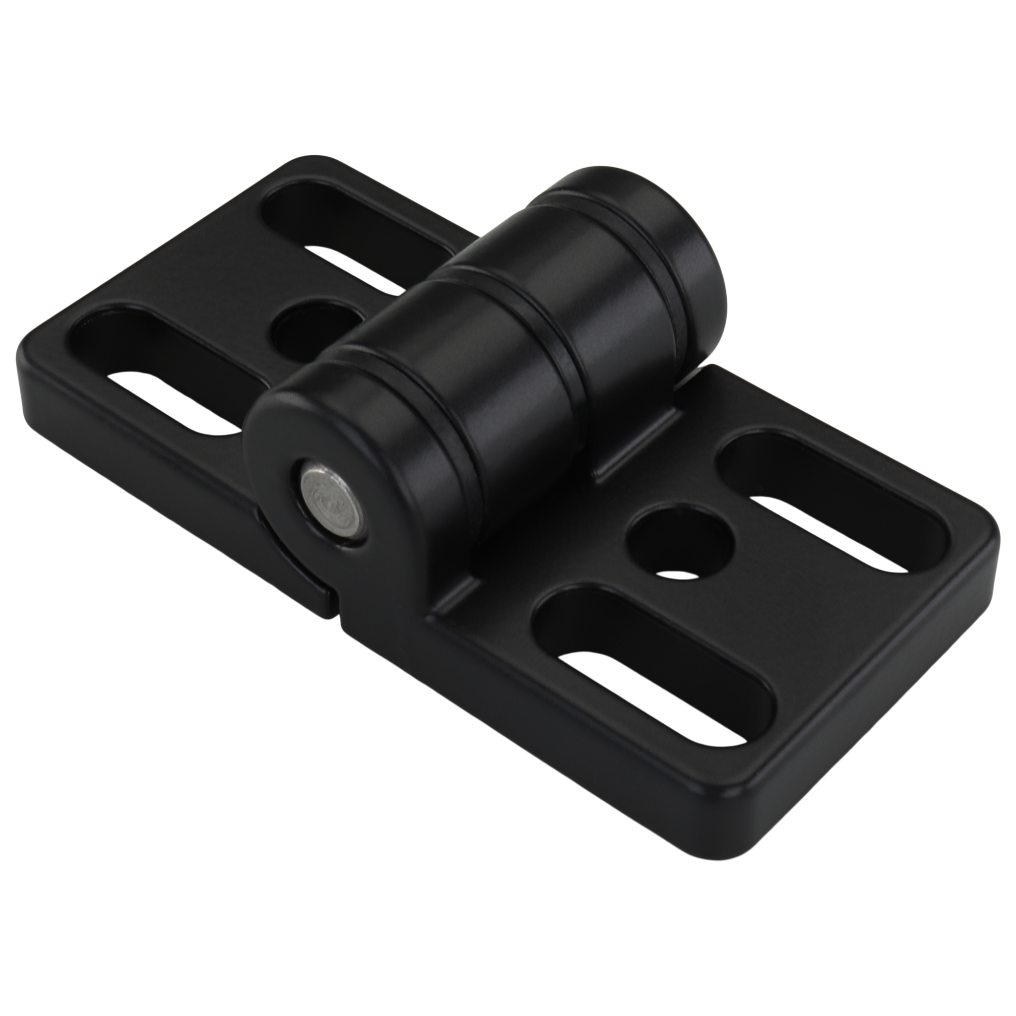 Hinge, 80x40x24, Zinc die-cast, powder-coated, black
