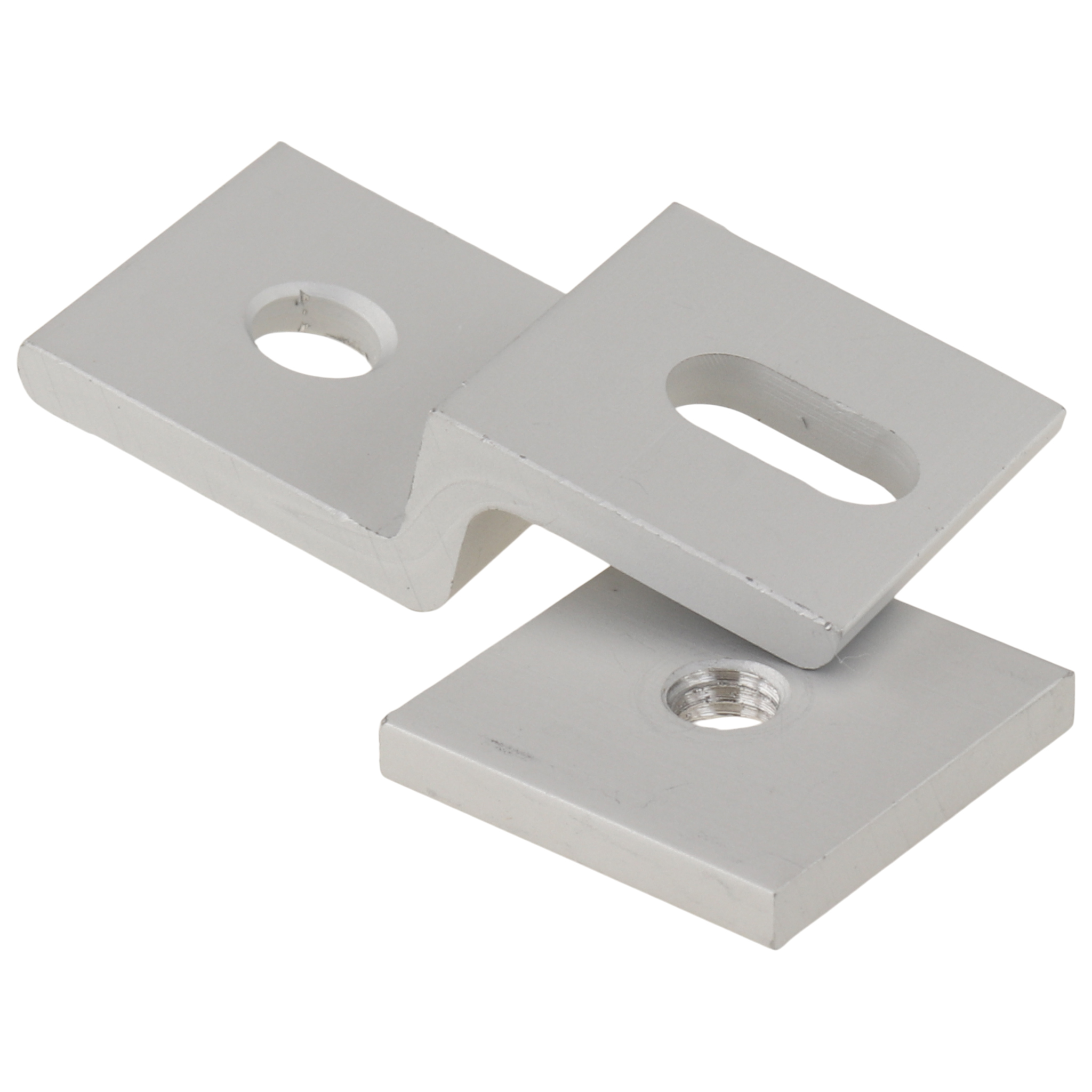 Wire Mesh Panel Holder, 39x20x10, Aluminum, anodized