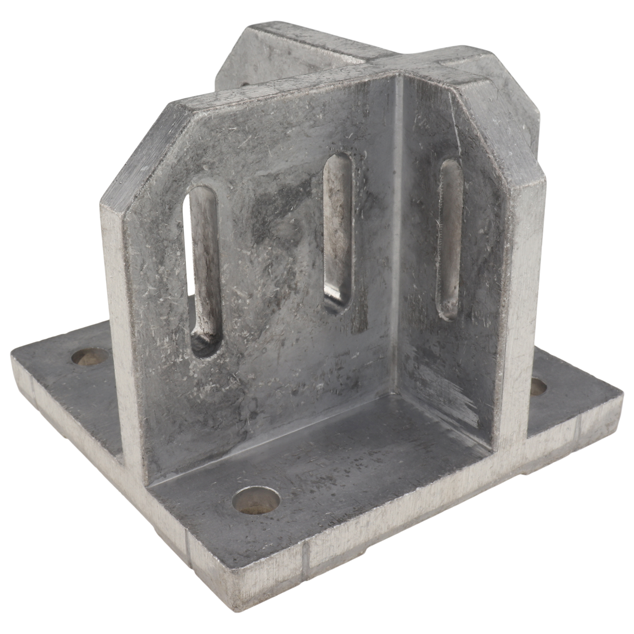 Bracket, Foot Console, 150x150x100, Aluminum die-cast, blanc