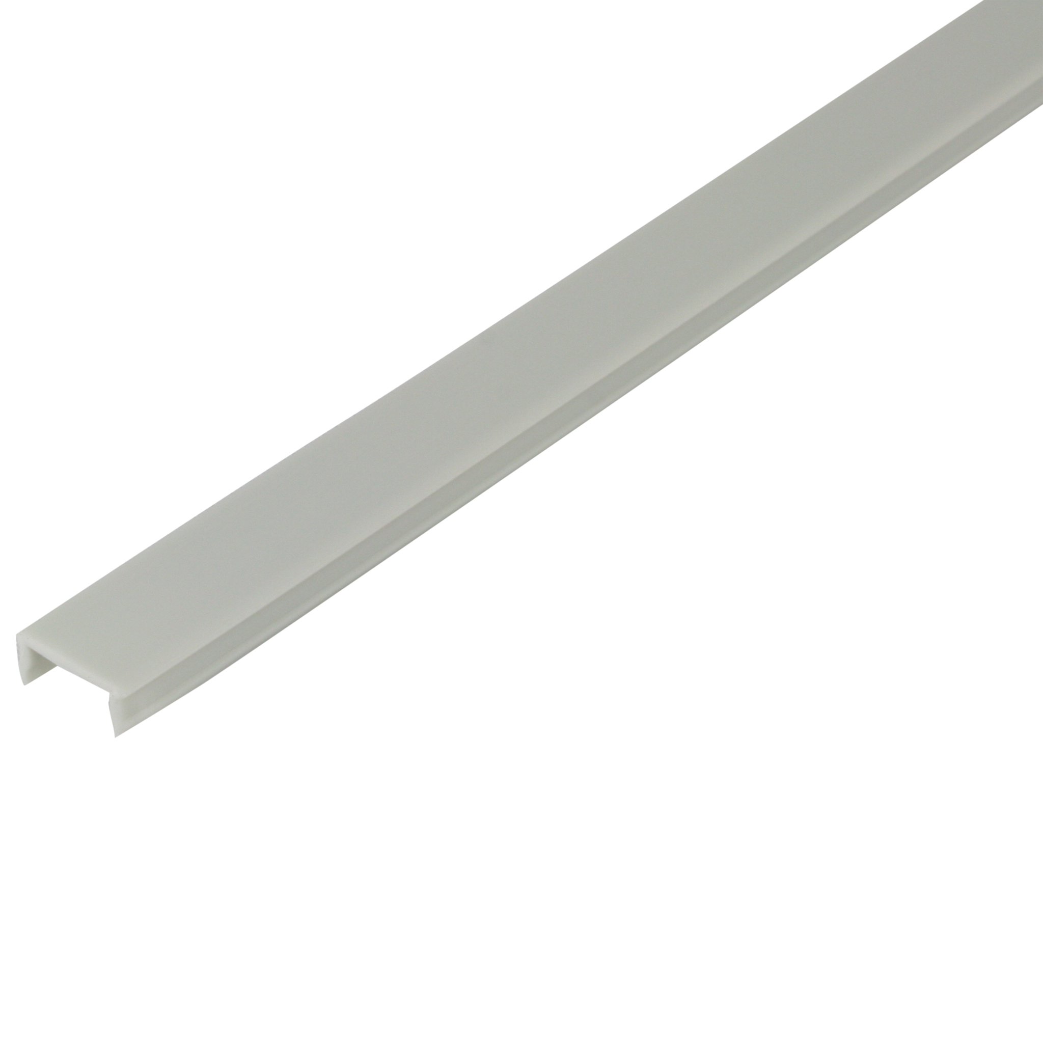 Cover Profile Strip, 8.8x3.9x1000, Plastic PP, grey