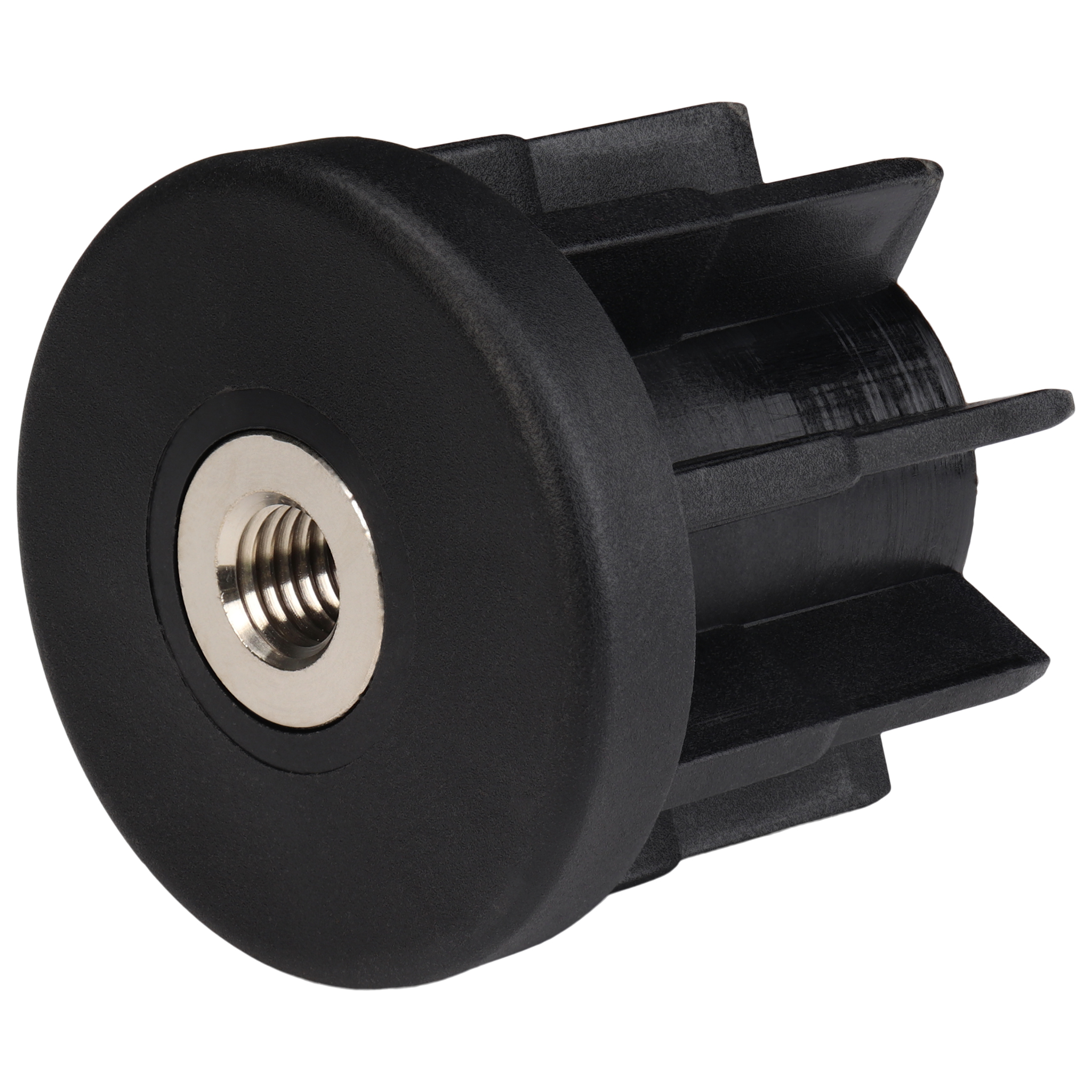 Plug, Threaded Bush M12, D60.3x2.0, Plastic PA reinforced, black