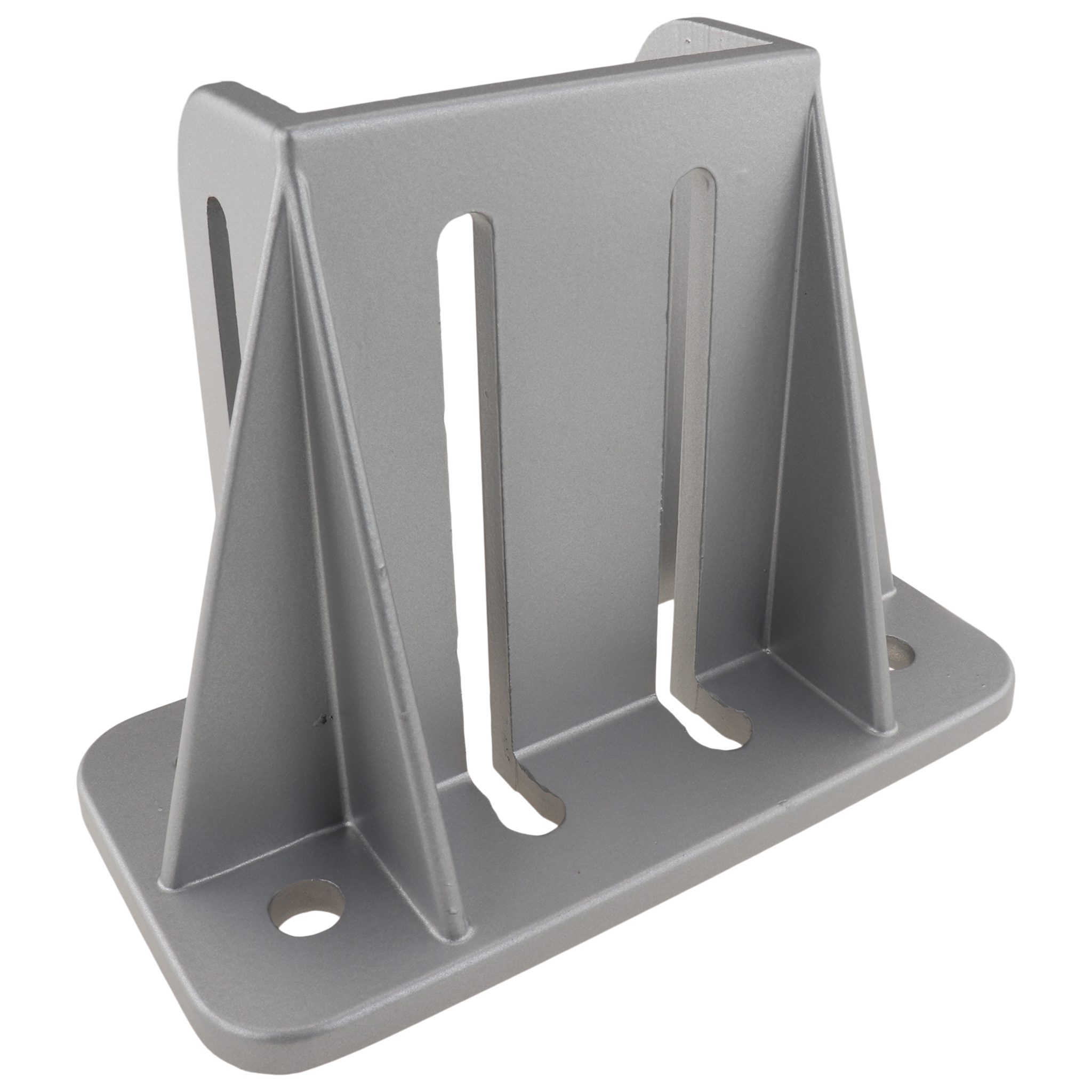 Bracket, Foot Console, 168x85x120, Aluminum die-cast, powder-coated, aluminum colored