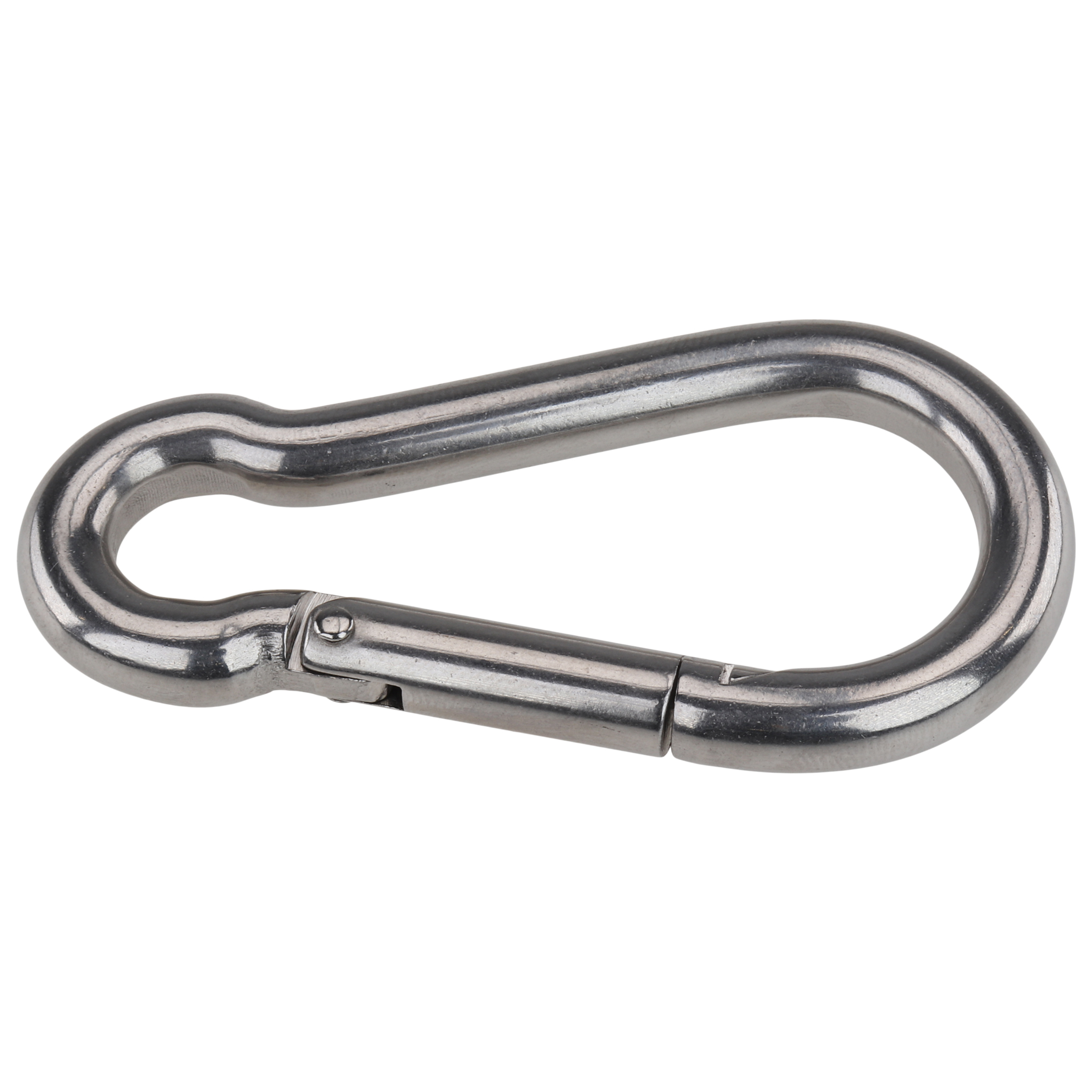 Karabinerhaken, 80x40x8, Edelstahl, blank