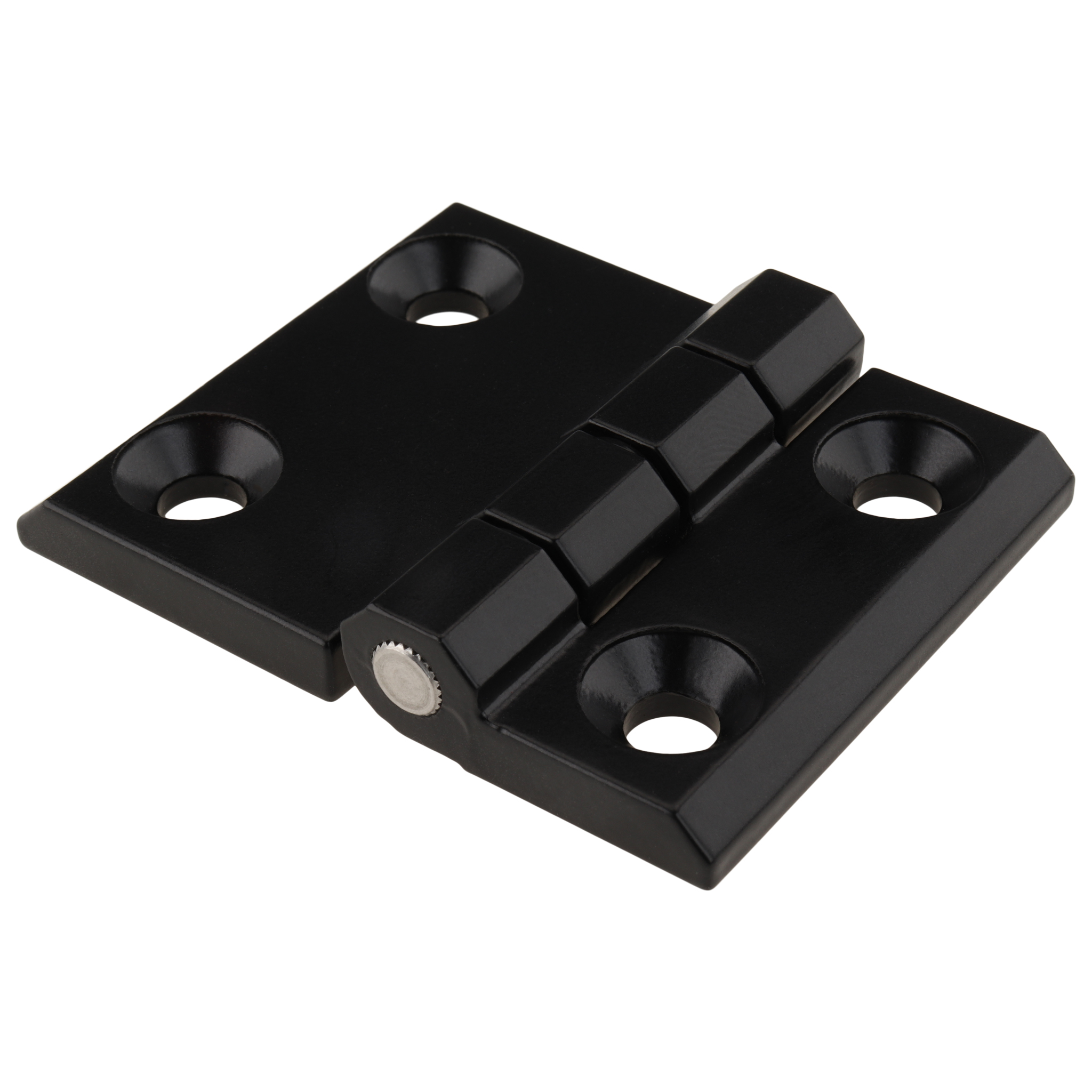 Metal Hinge, 63x50x11.5, Zinc die-cast, powder-coated, black