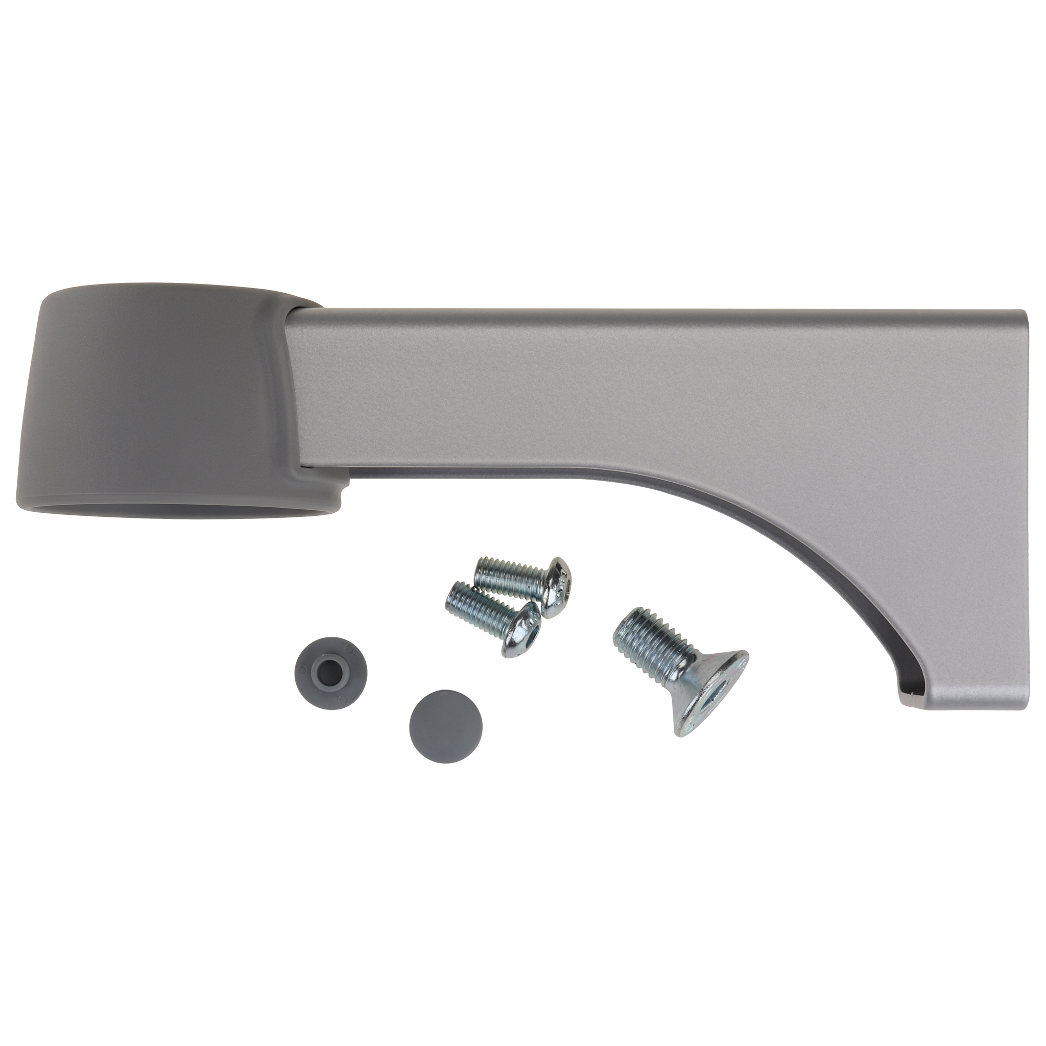 Arm, Swivel Caster, 185x65x80, Steel, powder-coated, aluminum colored
