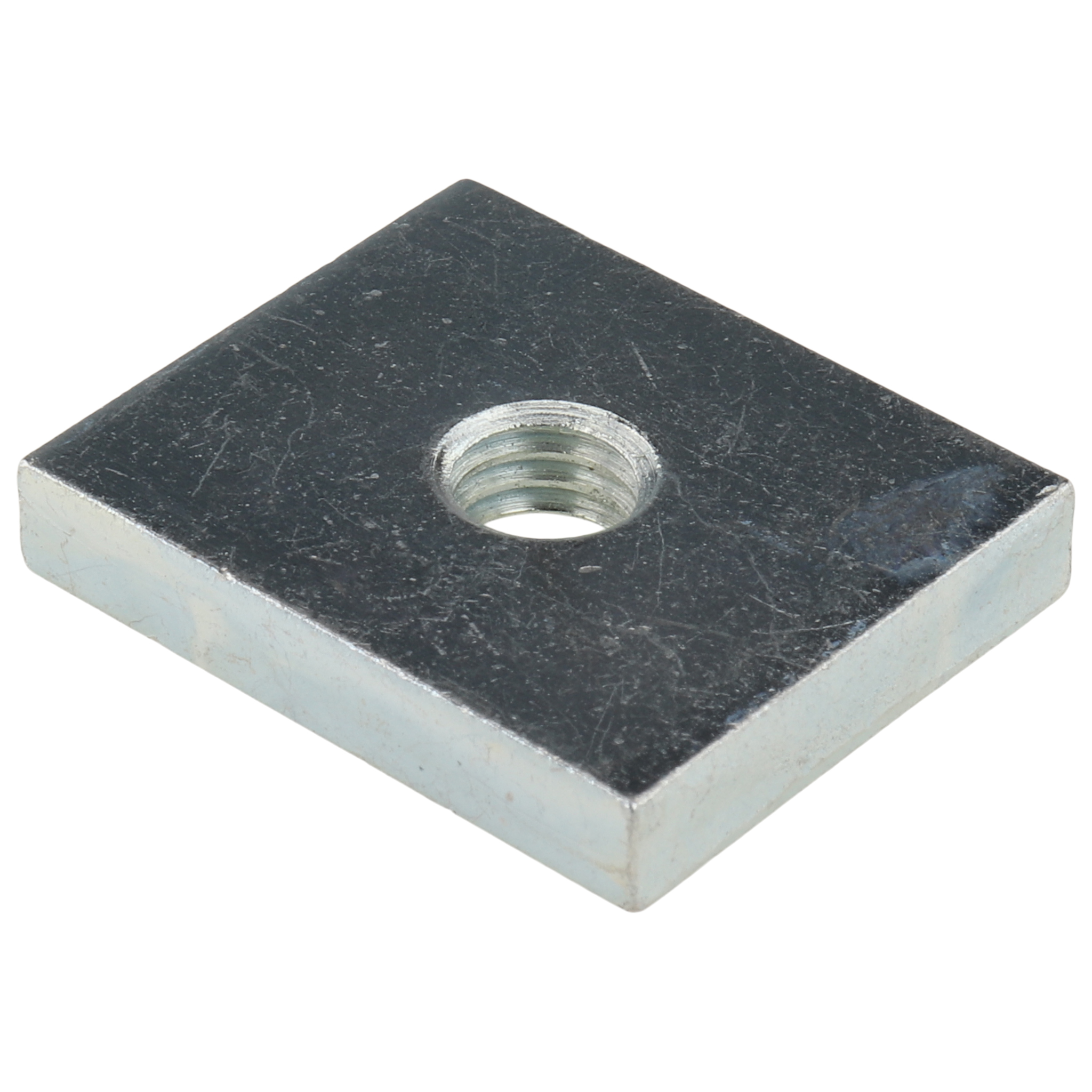 Gewindeplatte M8, 30x25x5, Stahl, verzinkt Gewindeplatte M8, 30x25x5, Stahl, verzinkt