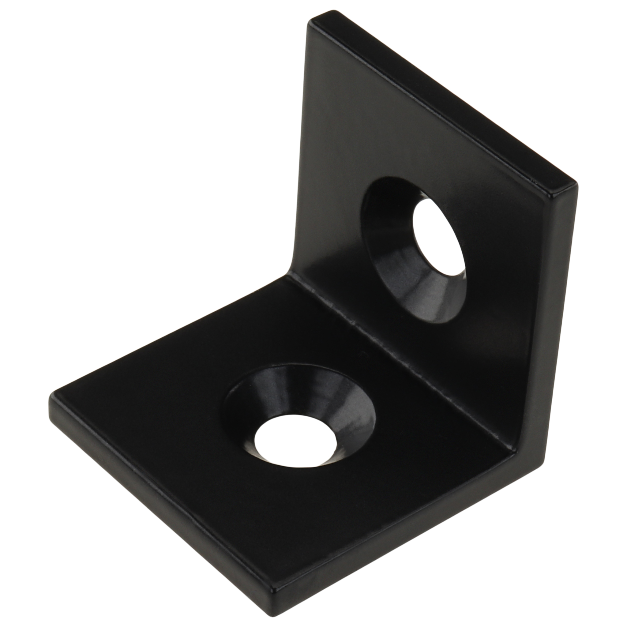 Winkel, 30x30x30, Stahl, pulverbeschichtet, schwarz Winkel, 30x30x30, Stahl, pulverbeschichtet, schwarz