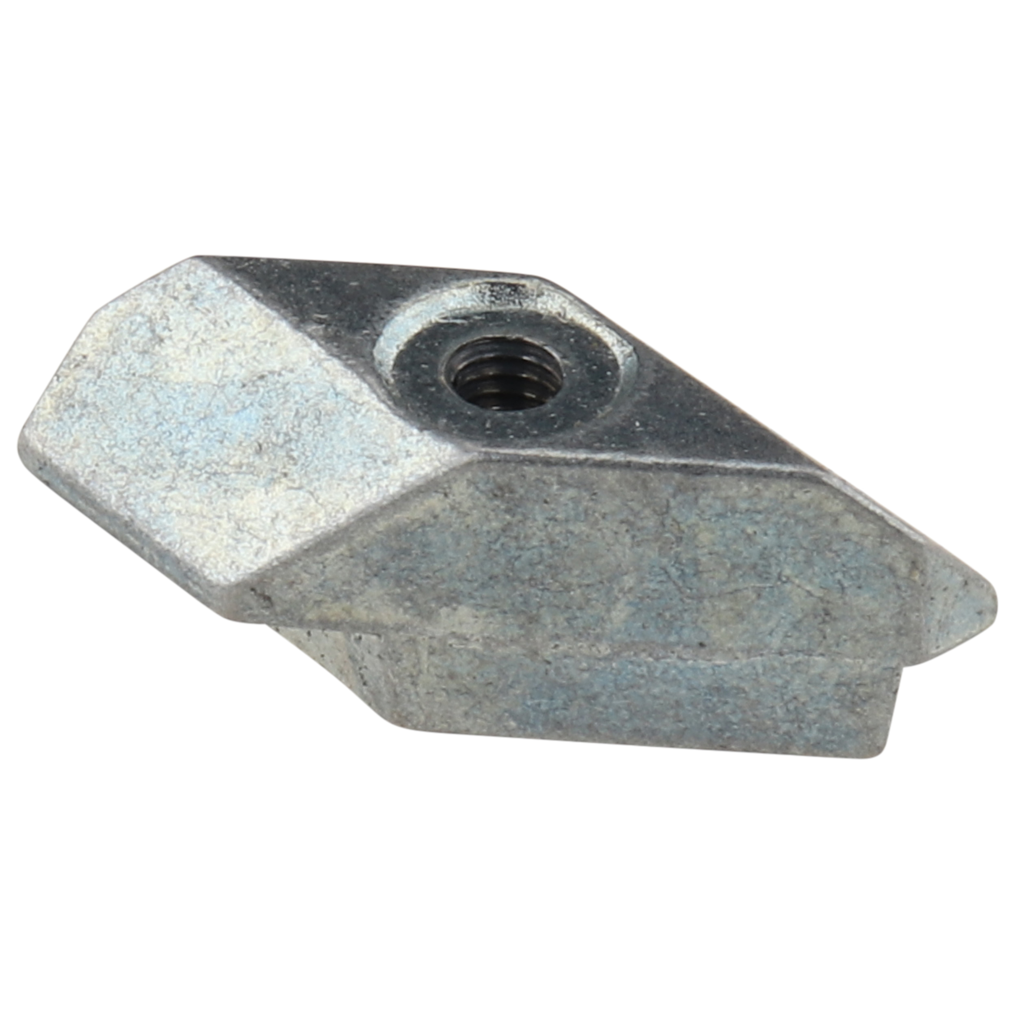 Rhombusmutter M3, Nut 8, Typ I, mit Verriegelung, Zink-Druckguß, blank Rhombusmutter M3, Nut 8, Typ I, mit Verriegelung, Zink-Druckguß, blank