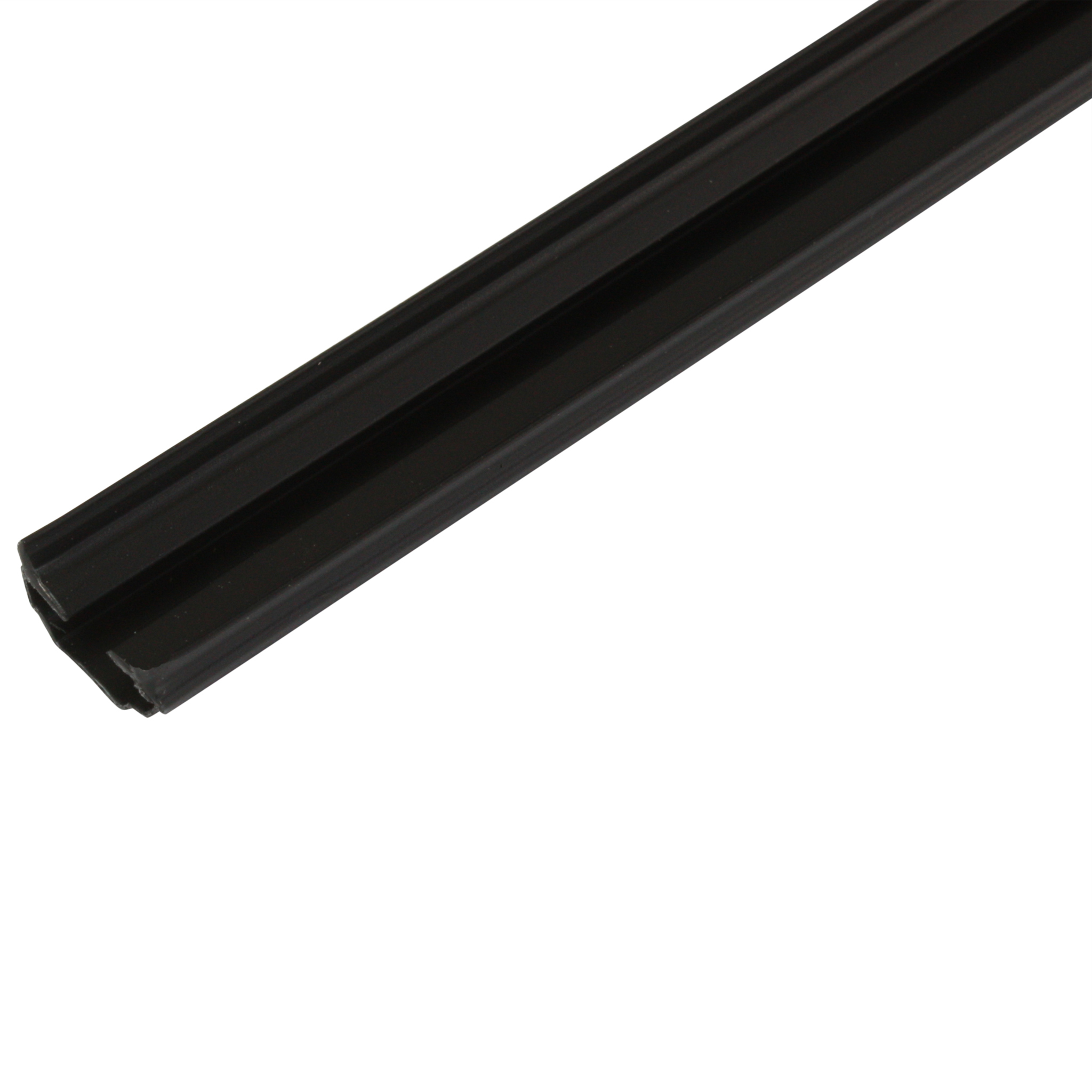 Cover and Reductionprofile, 5.2x5.75x1000, Plastic PP, black