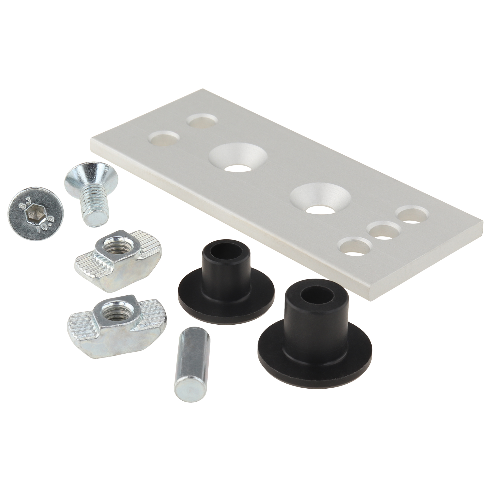 Folding door element, 71x30x6, Aluminum, anodized, aluminum colored