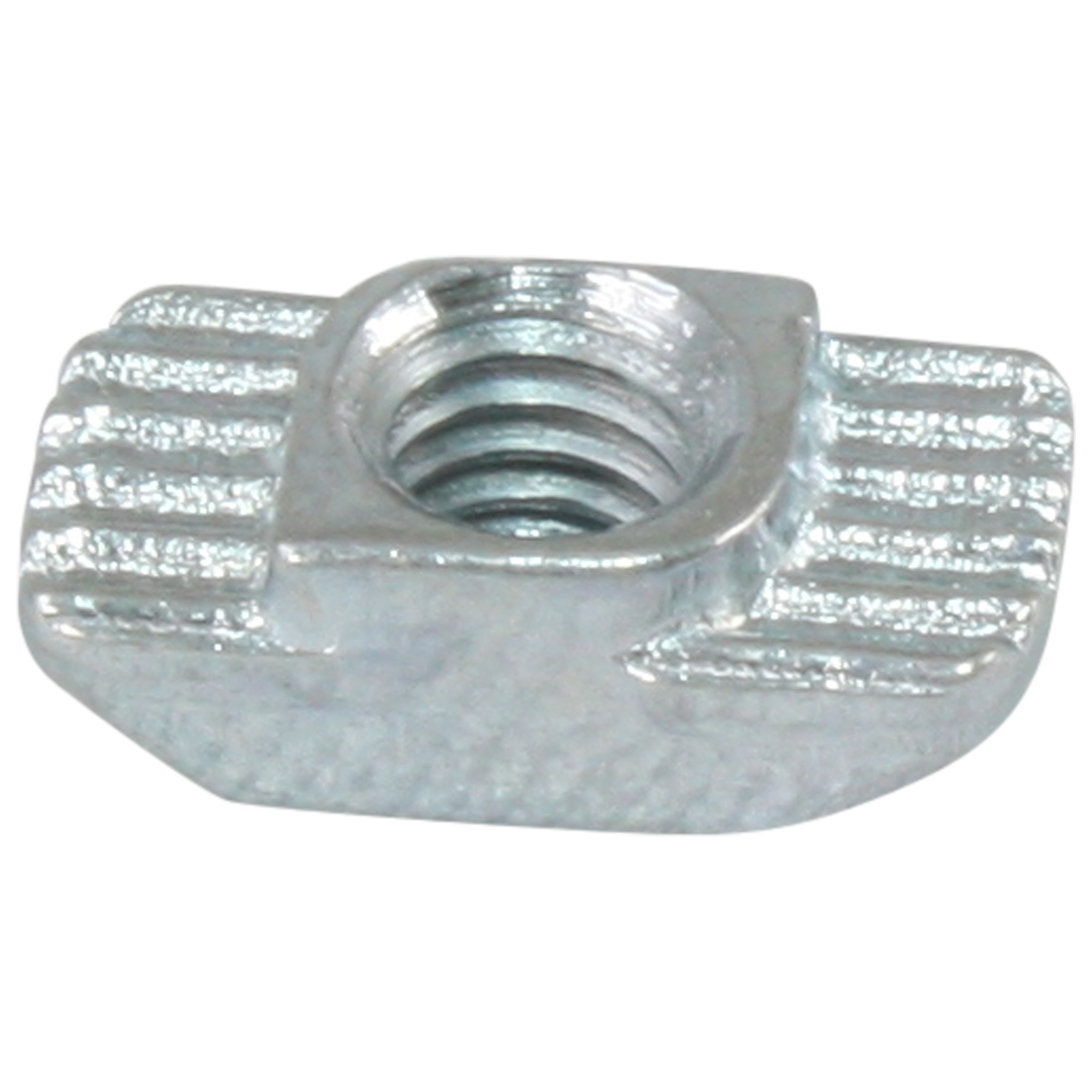 Hammermutter M4, Nut 6, Typ B, mit Steg, Stahl, verzinkt Hammermutter M4, Nut 6, Typ B, mit Steg, Stahl, verzinkt