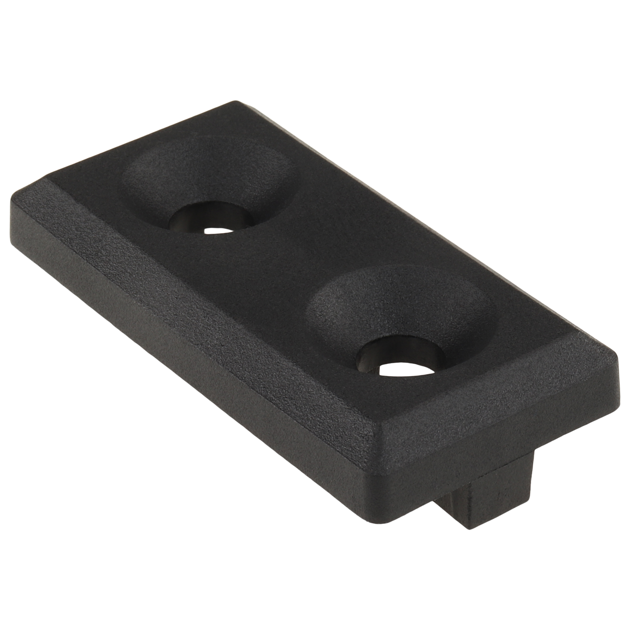 Frame Corner Connectorplate, 60x30x8, Plastic PA carbon fiber reinforced, black