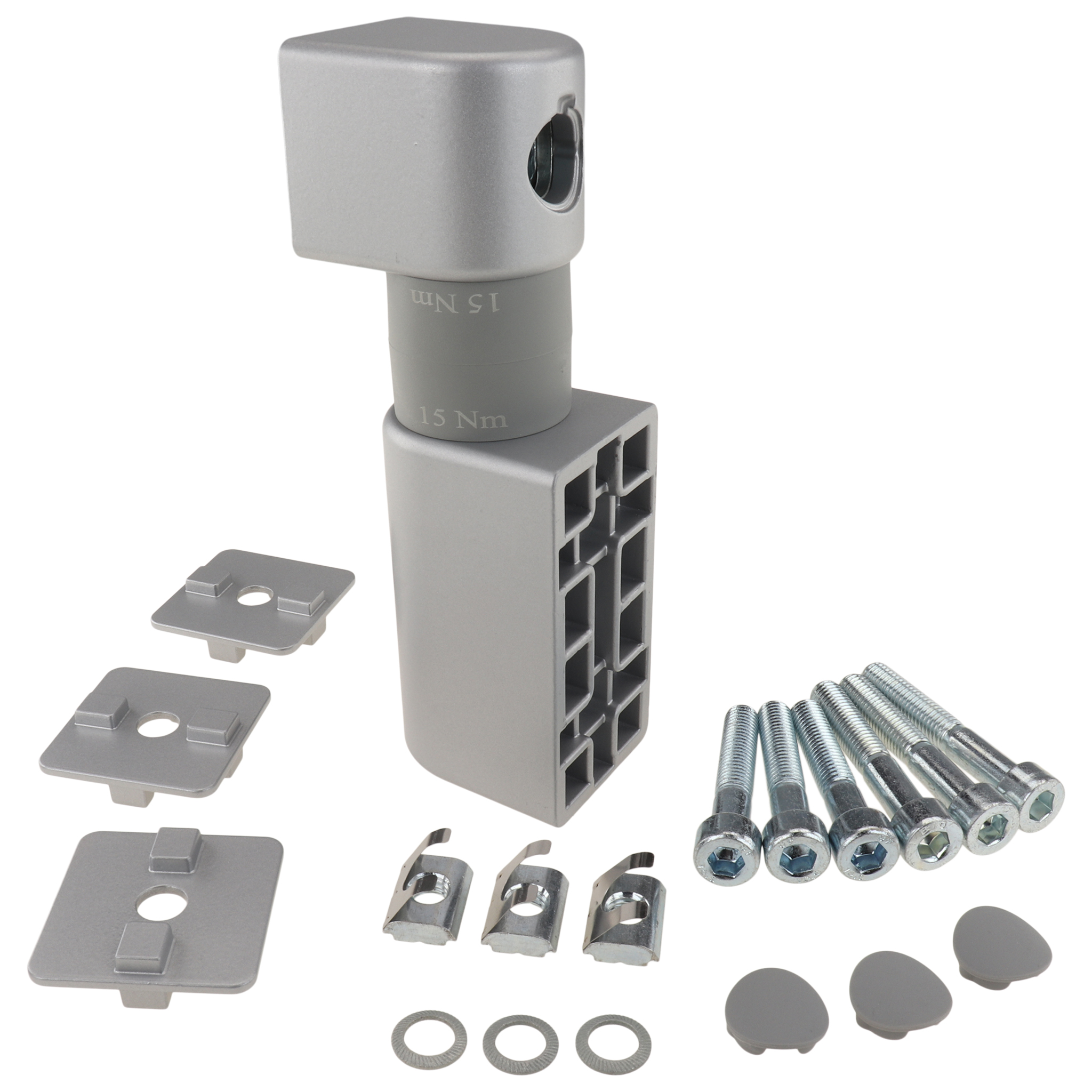 Friction Joint, 40x40x150, Aluminum die-cast, laquered, aluminum colored