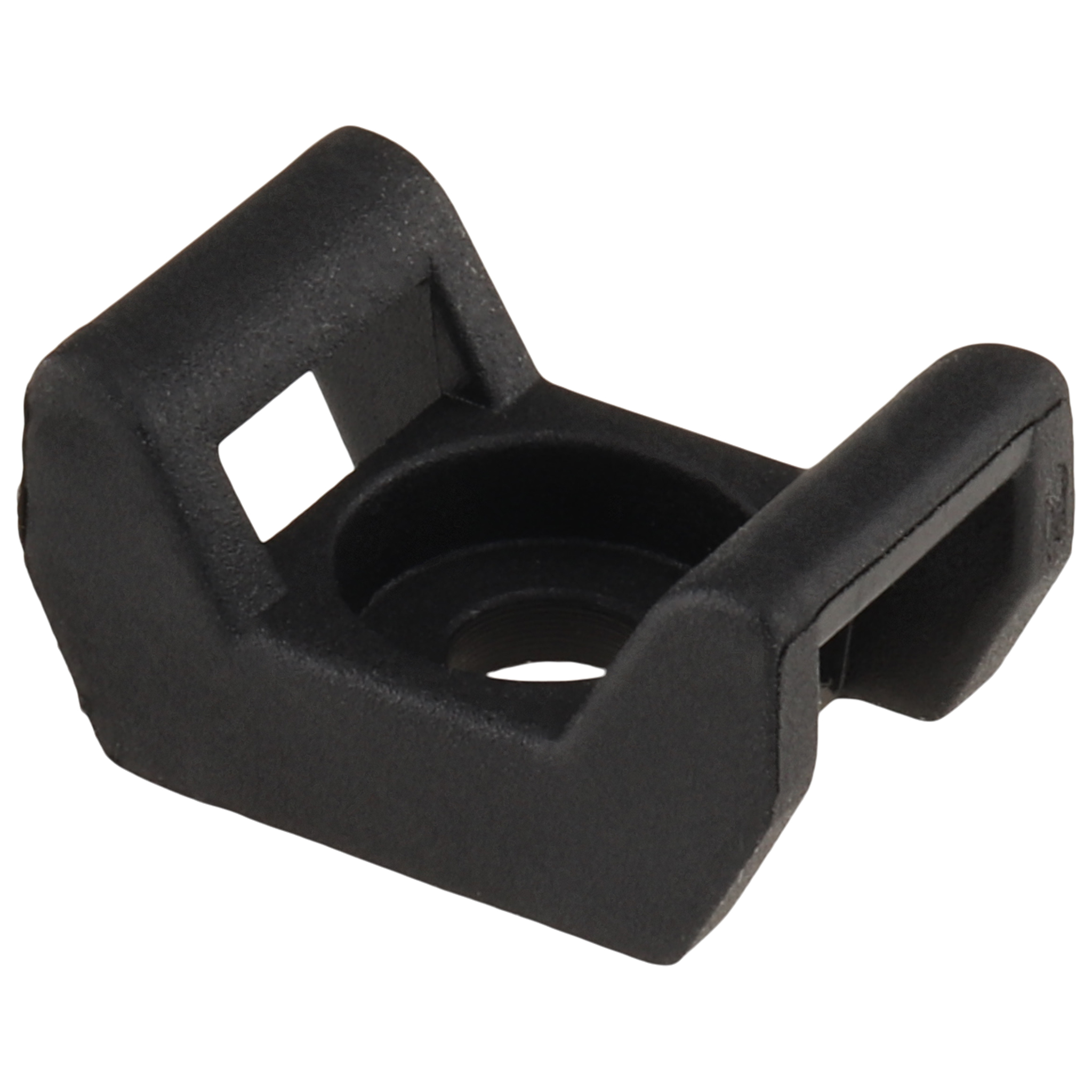 Kabelhalteblock, Kabelbinderblock, 22x15x11, Kunststoff PA glasfaserverstärkt, roh, schwarz Kabelhalteblock, Kabelbinderblock, 22x15x11, Kunststoff PA glasfaserverstärkt, roh, schwarz