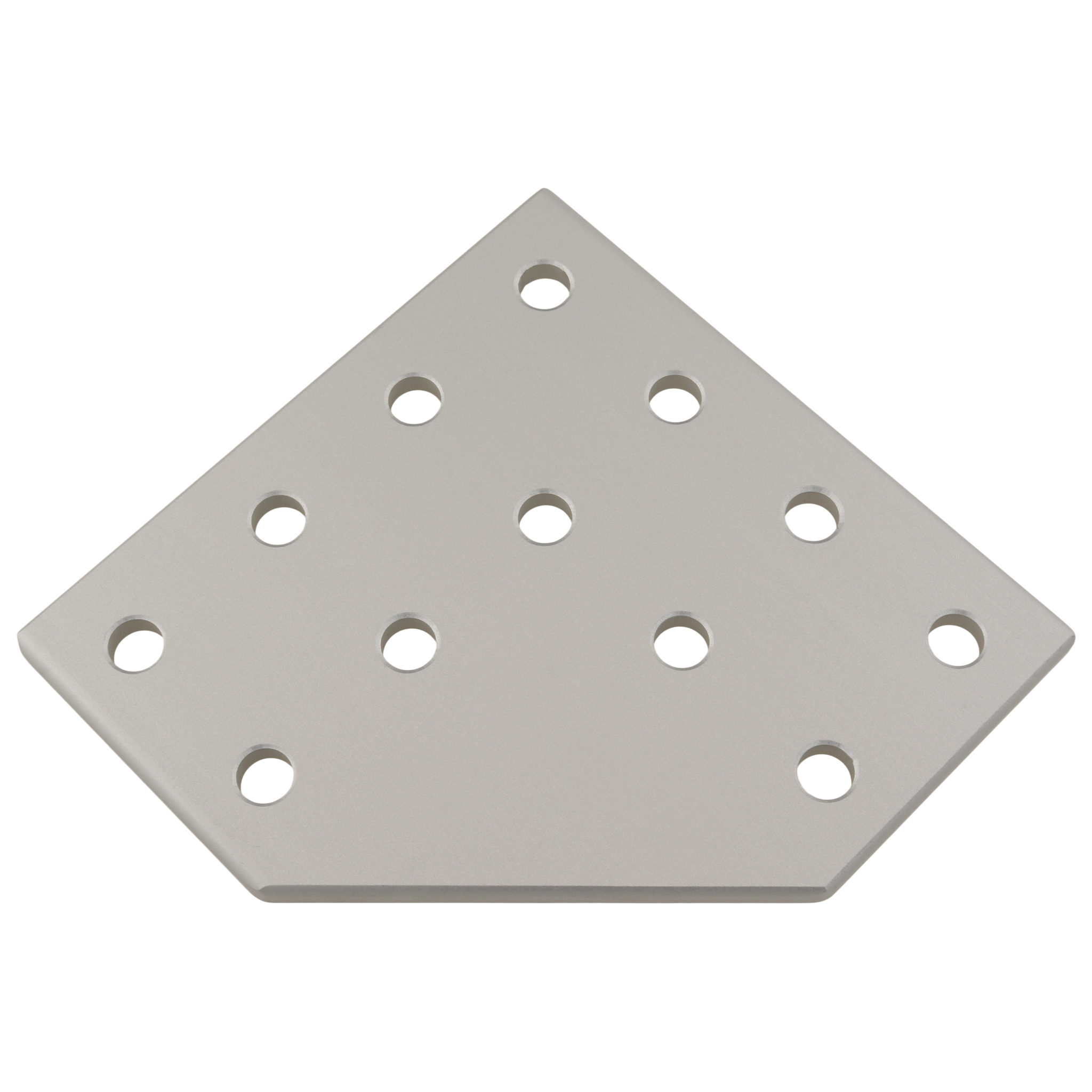 Plate, Connector Plate, 79x79x4, Aluminum, anodized, aluminum colored