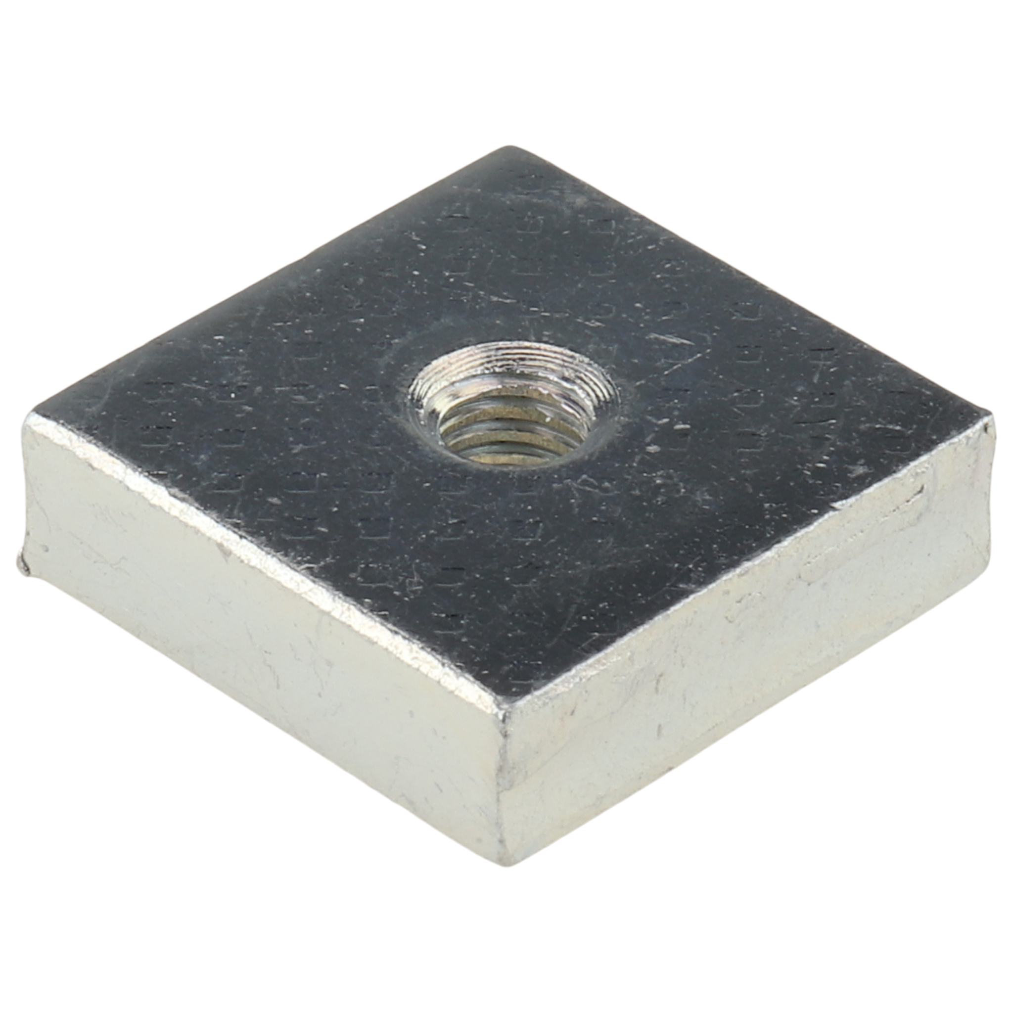 Gewindeplatte M5, 20x20x6, Stahl, verzinkt Gewindeplatte M5, 20x20x6, Stahl, verzinkt