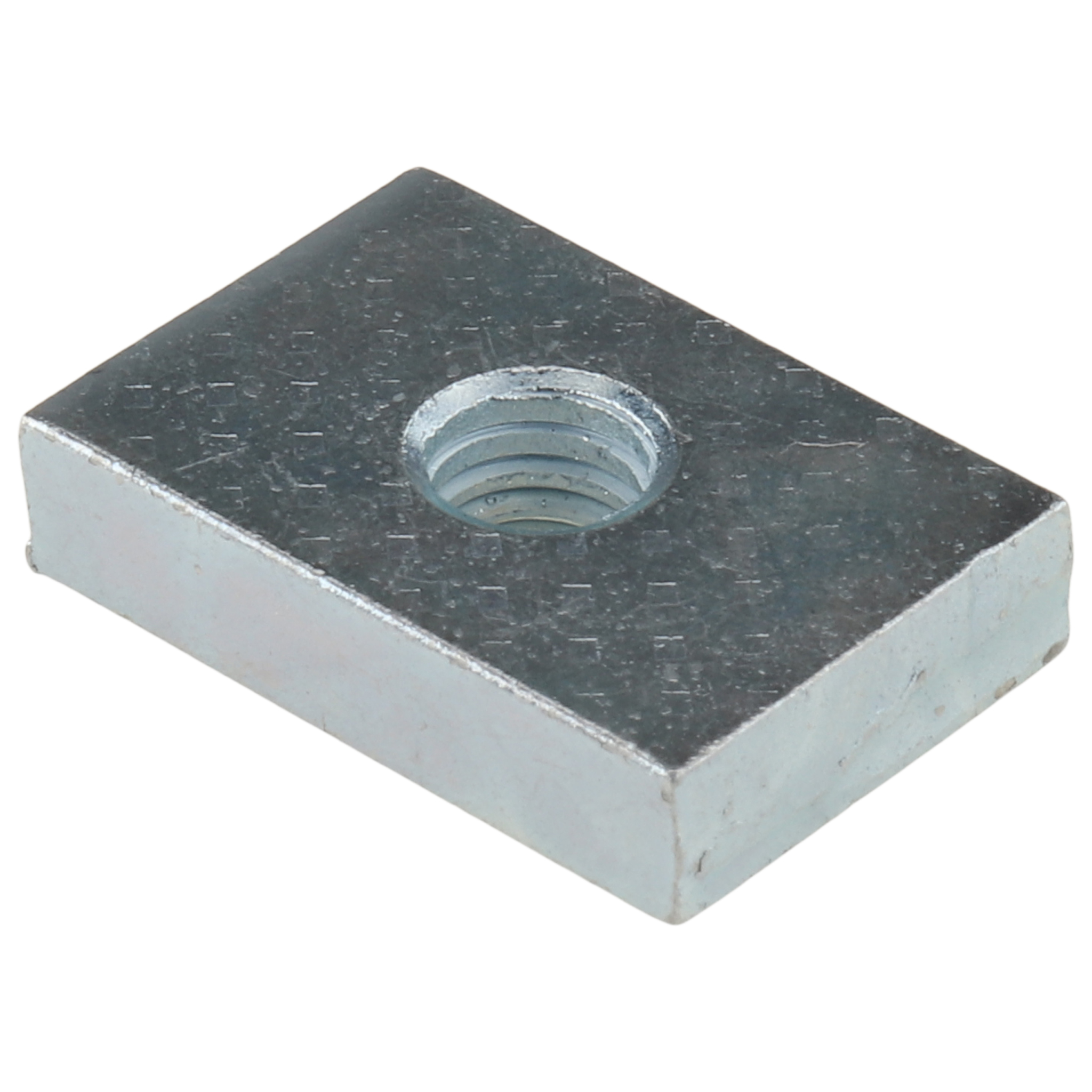 Gewindeplatte M6, 22x15x5, Stahl, verzinkt Gewindeplatte M6, 22x15x5, Stahl, verzinkt