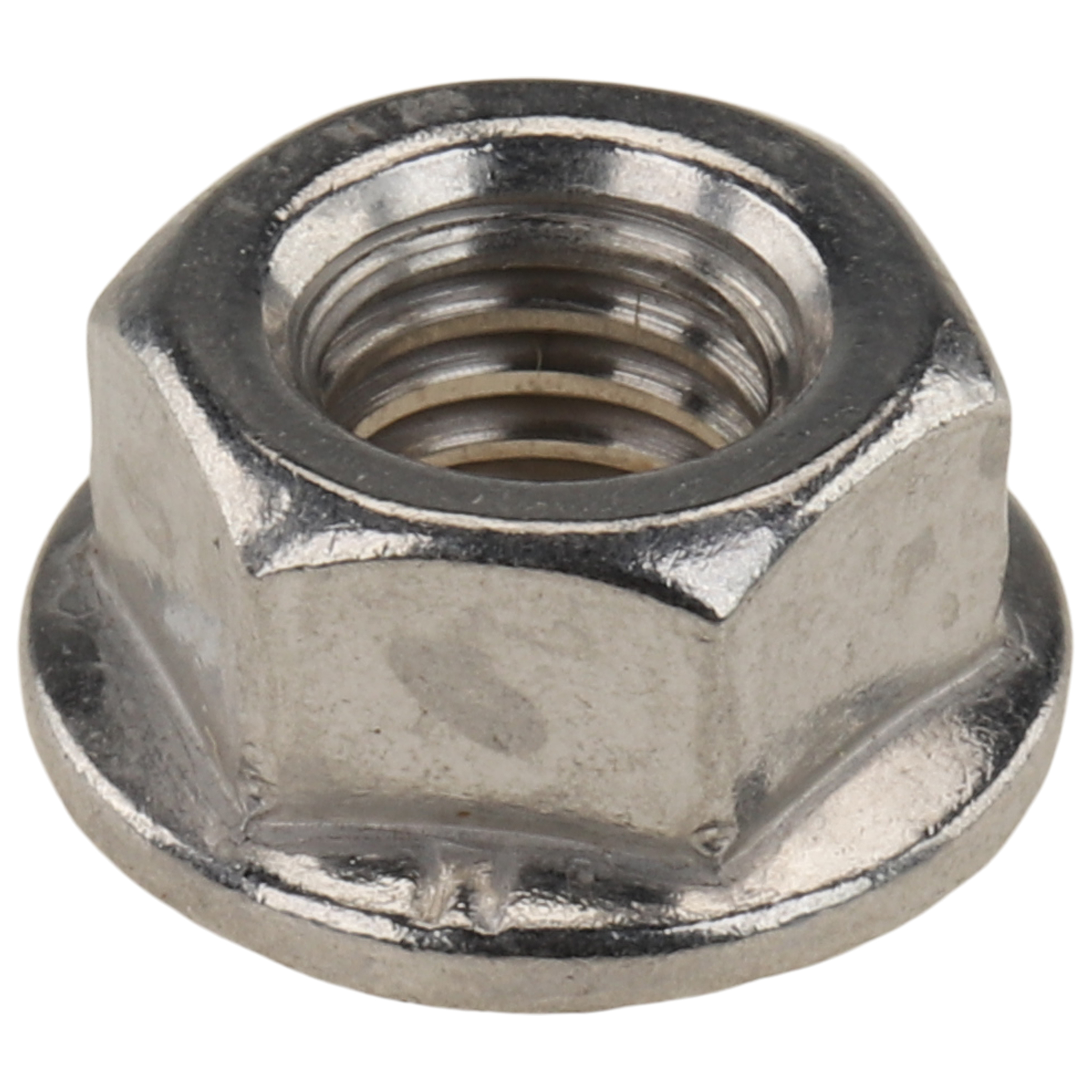 Flanschmutter M8, D17,9x7,9, Edelstahl, blank Flanschmutter M8, D17,9x7,9, Edelstahl, blank