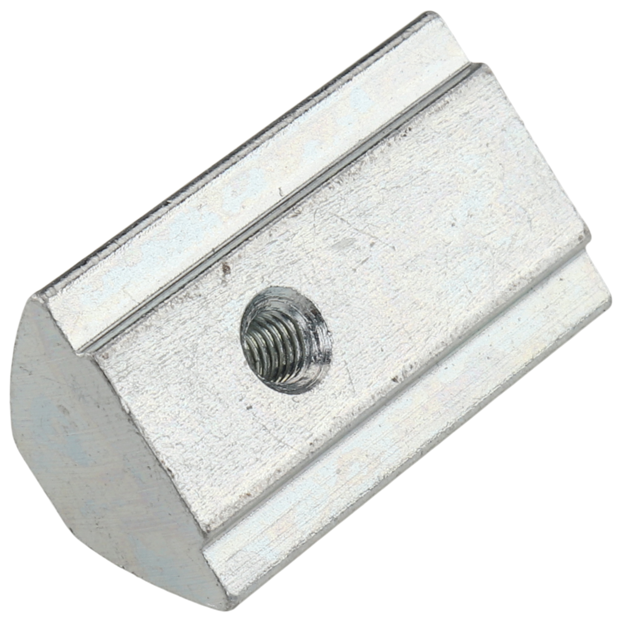 Nutenstein M3, Nut 8, Typ I, mit Steg, Stahl, verzinkt Nutenstein M3, Nut 8, Typ I, mit Steg, Stahl, verzinkt