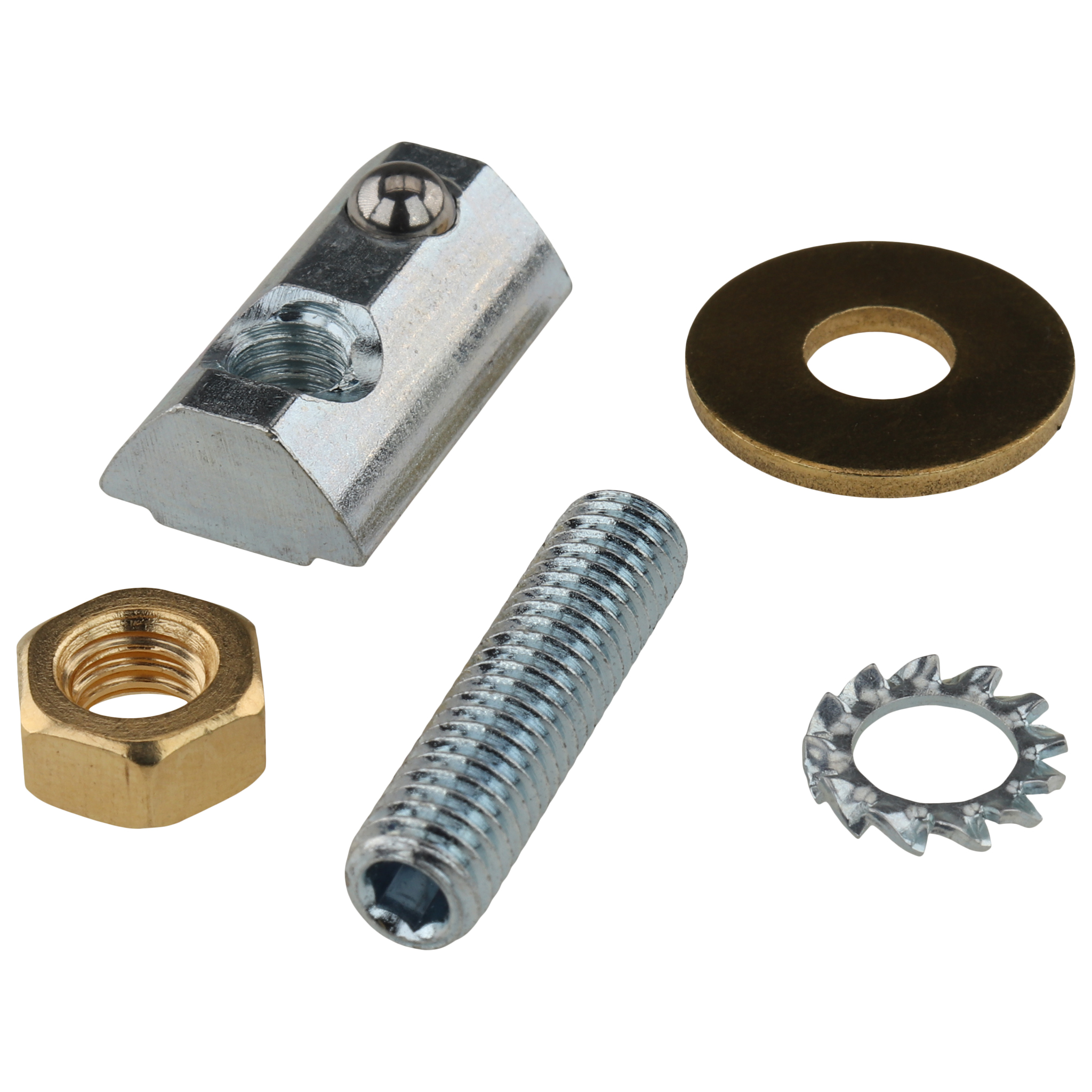 Grounding Terminal, Slot 8, Type I, Steel, zink plated