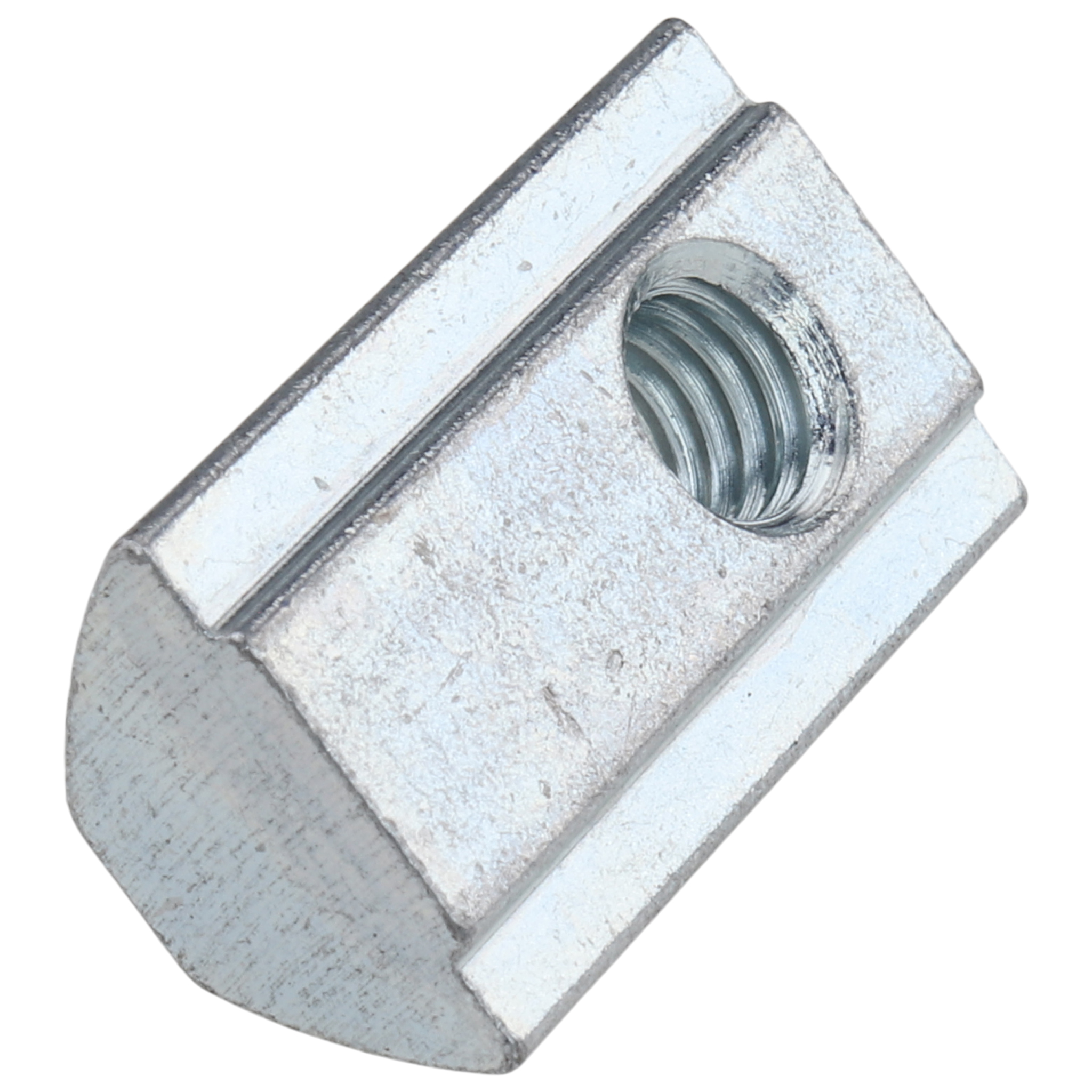 Nutenstein M6, Nut 8, mit Steg, Stahl, verzinkt Nutenstein M6, Nut 8, mit Steg, Stahl, verzinkt