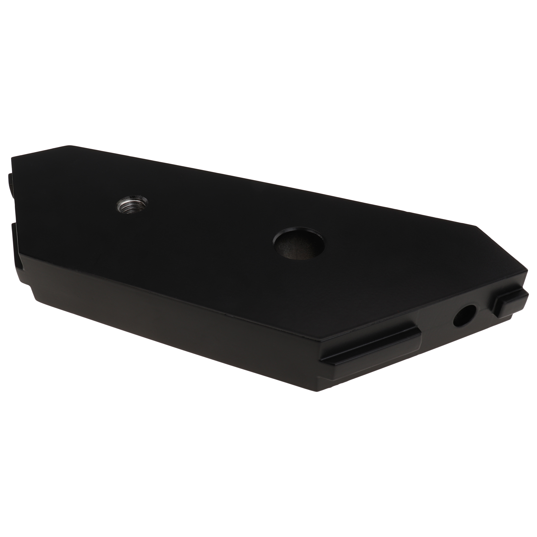 Platte, Stabilisierungsplatte 90°, 231x76.7x24, Aluminiumdruckguß, pulverbeschichtet, schwarz Platte, Stabilisierungsplatte 90°, 231x76.7x24, Aluminiumdruckguß, pulverbeschichtet, schwarz