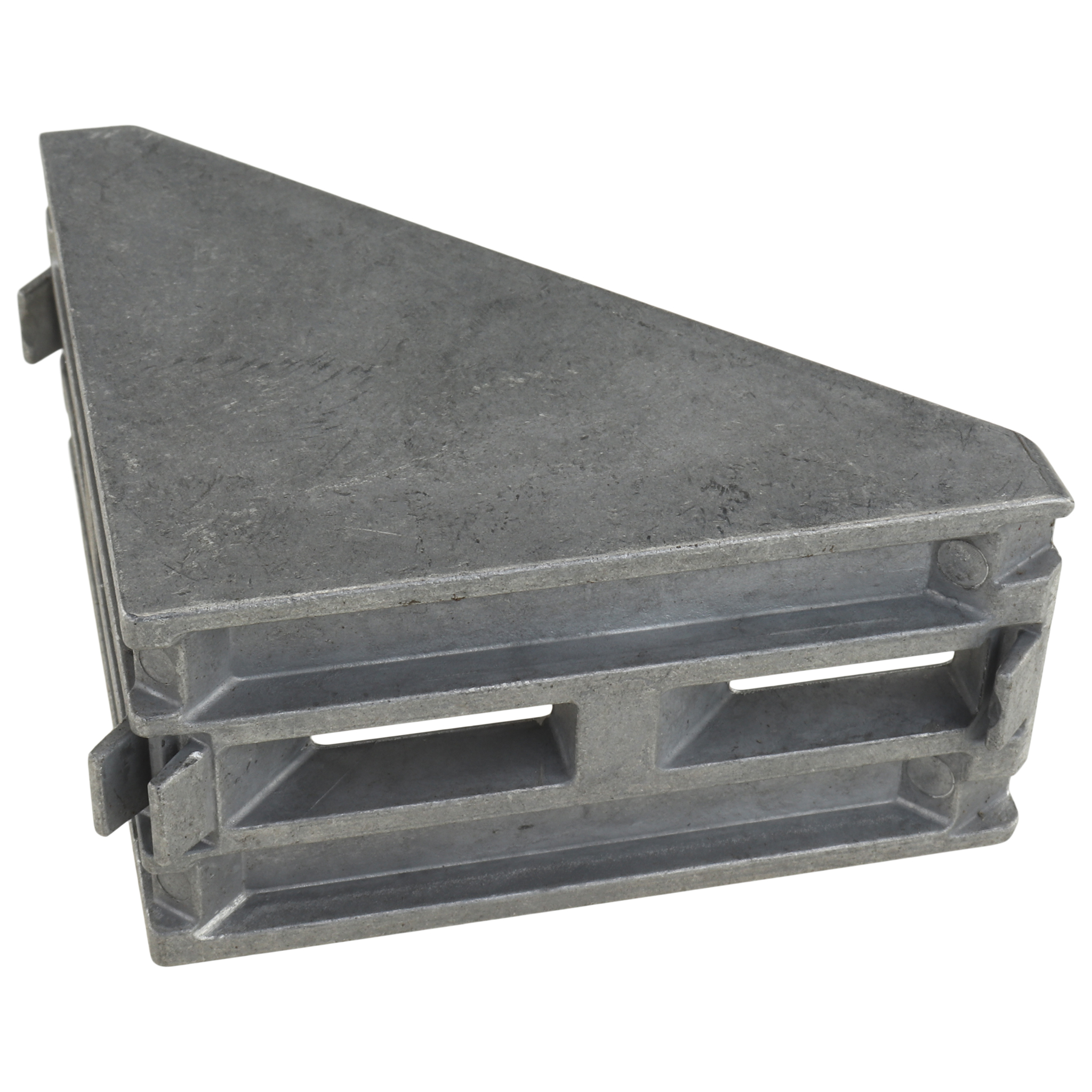 Angle, 86x86x43, Aluminum die-cast, blanc, aluminum colored