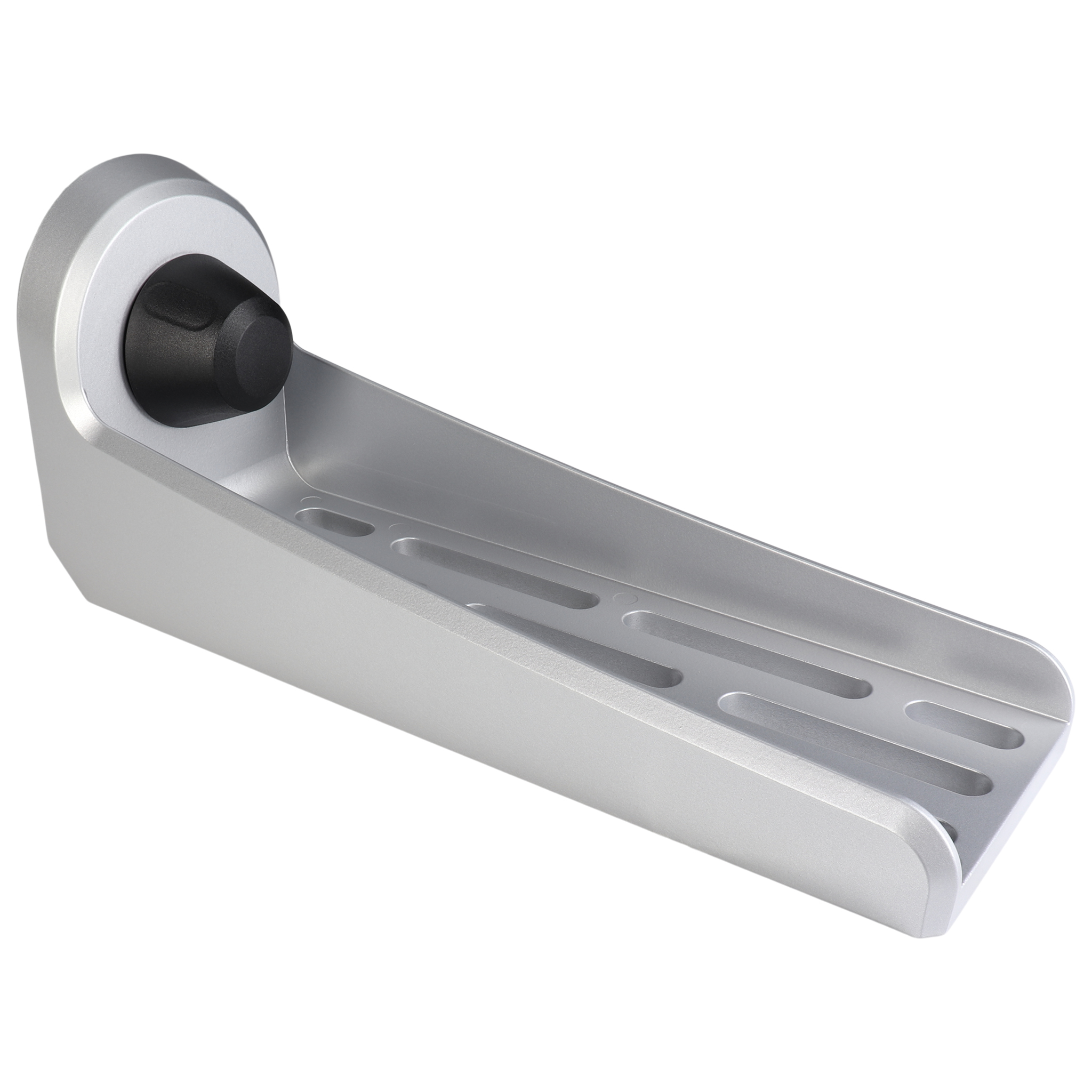 Angle, Floor Angle, 105x80x240, Zinc die-cast, powder-coated, aluminum coloured
