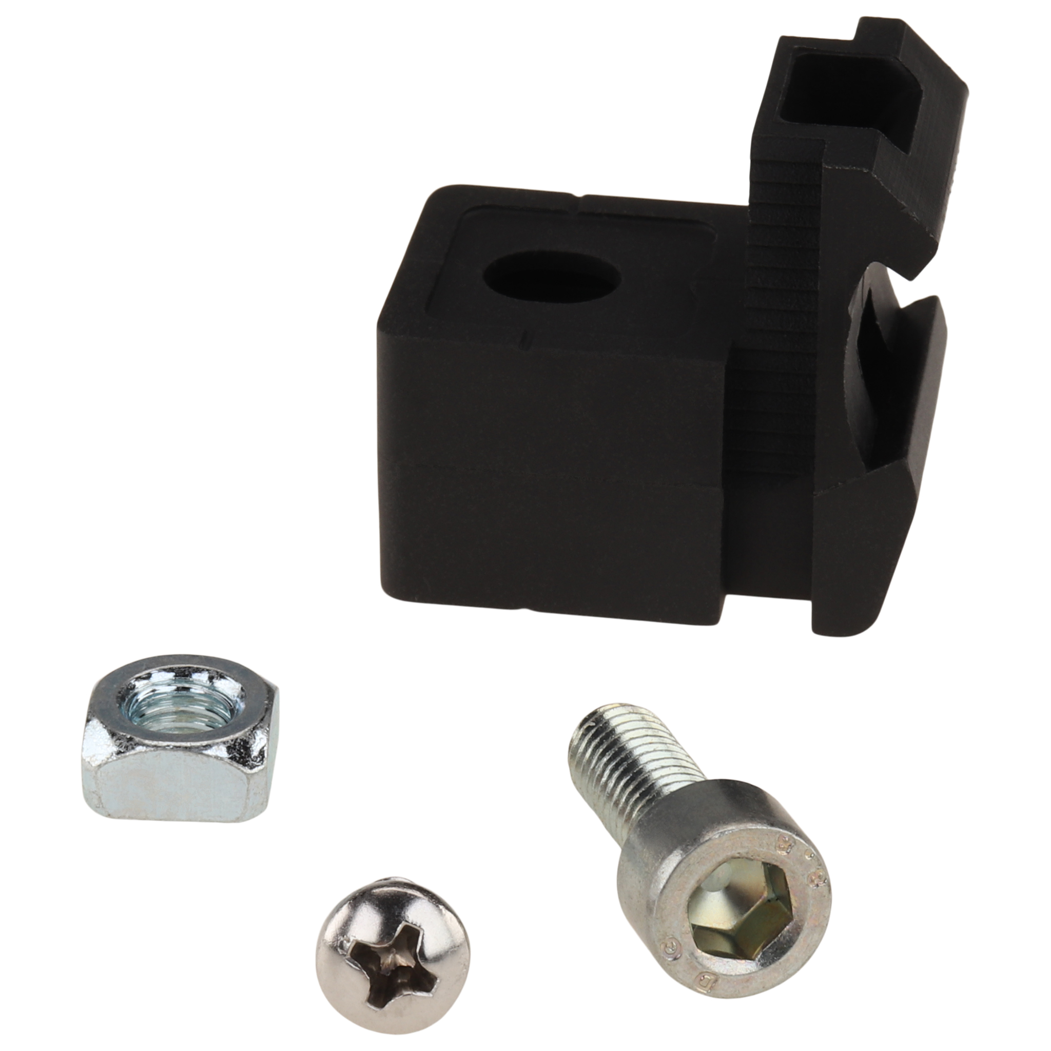 Vario Block, 30x30x30, Plastic PA carbon fiber reinforced, black