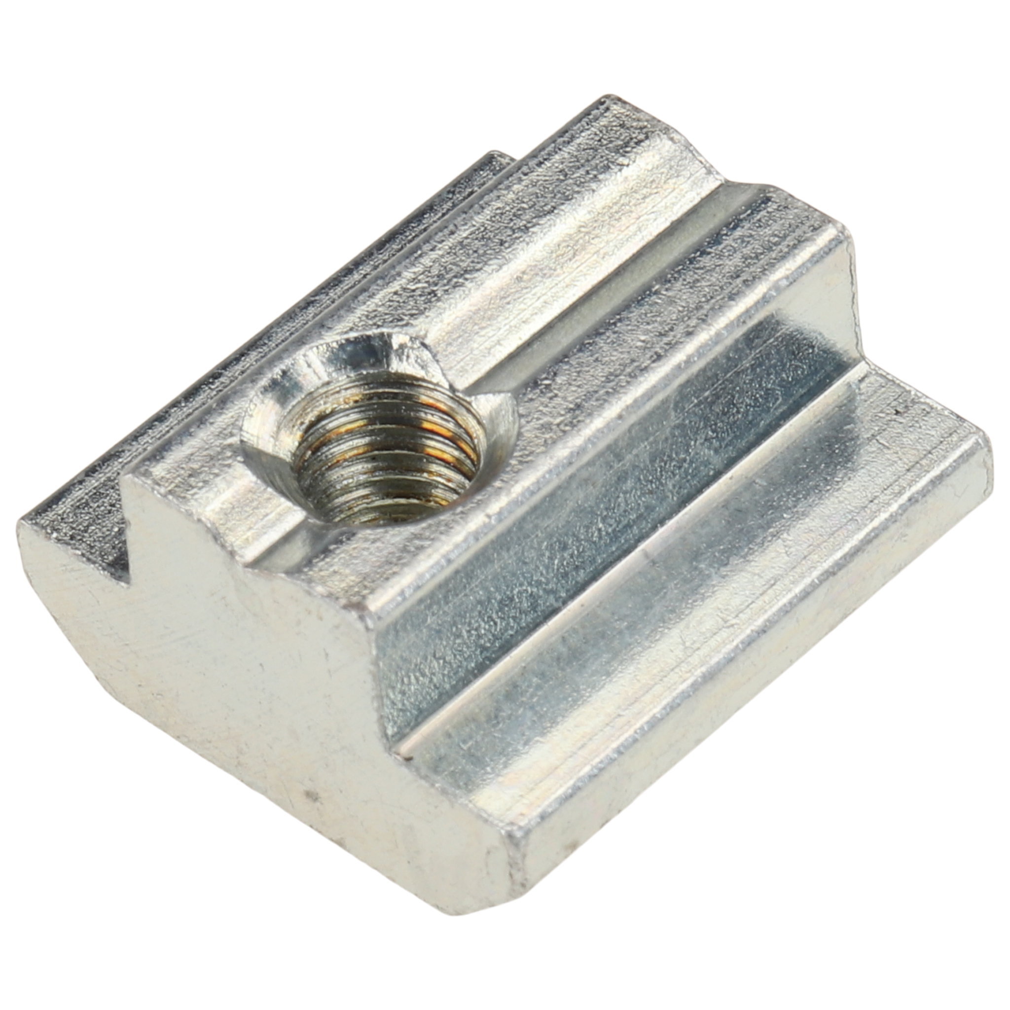 T-slot Nut M6, Slot 10, Type B, self-aligning, Steel, zink plated