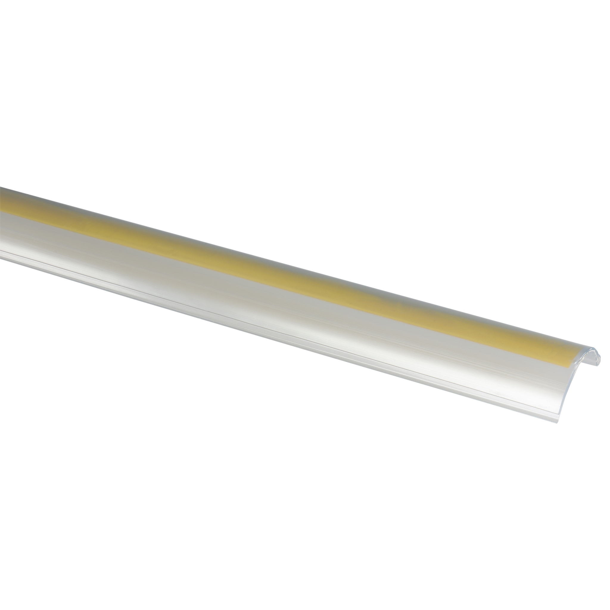 Clip, Beschriftungsclip, 40x10x2m, Kunststoff Hart-PVC, transparent