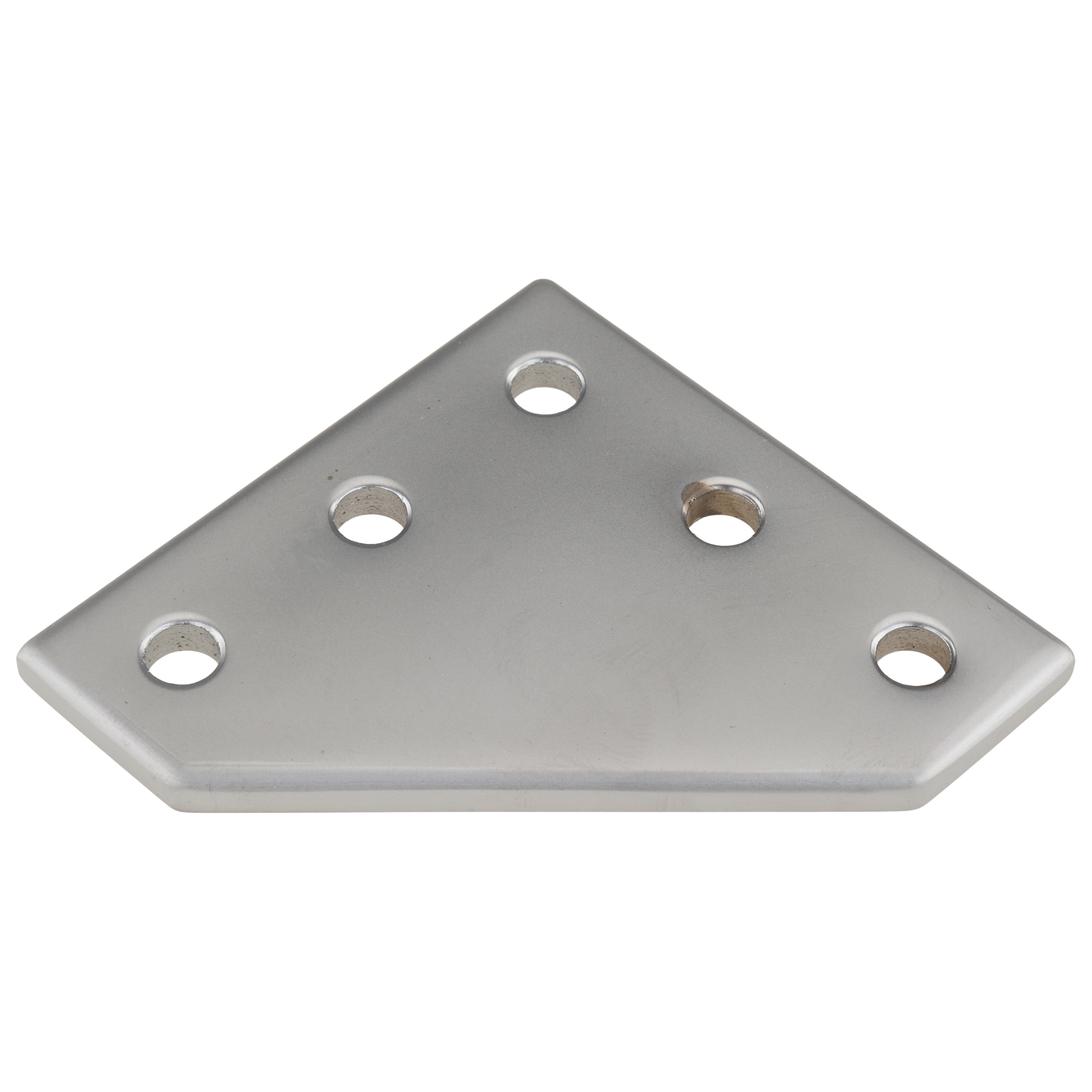 Plate, Connector Plate, 59x59x4, Aluminum, anodized, aluminum colored
