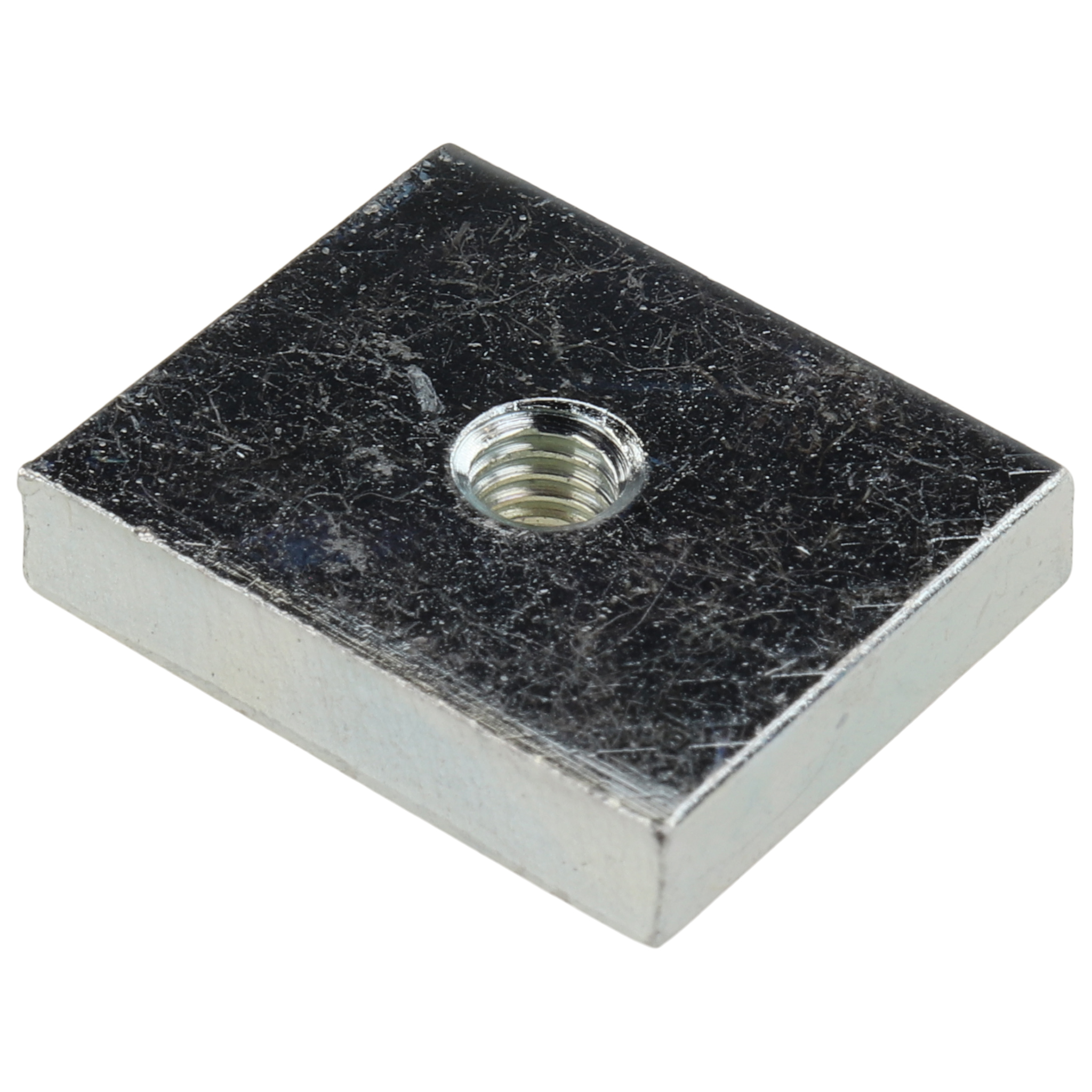Gewindeplatte M4, 19x16x4, Stahl, verzinkt Gewindeplatte M4, 19x16x4, Stahl, verzinkt