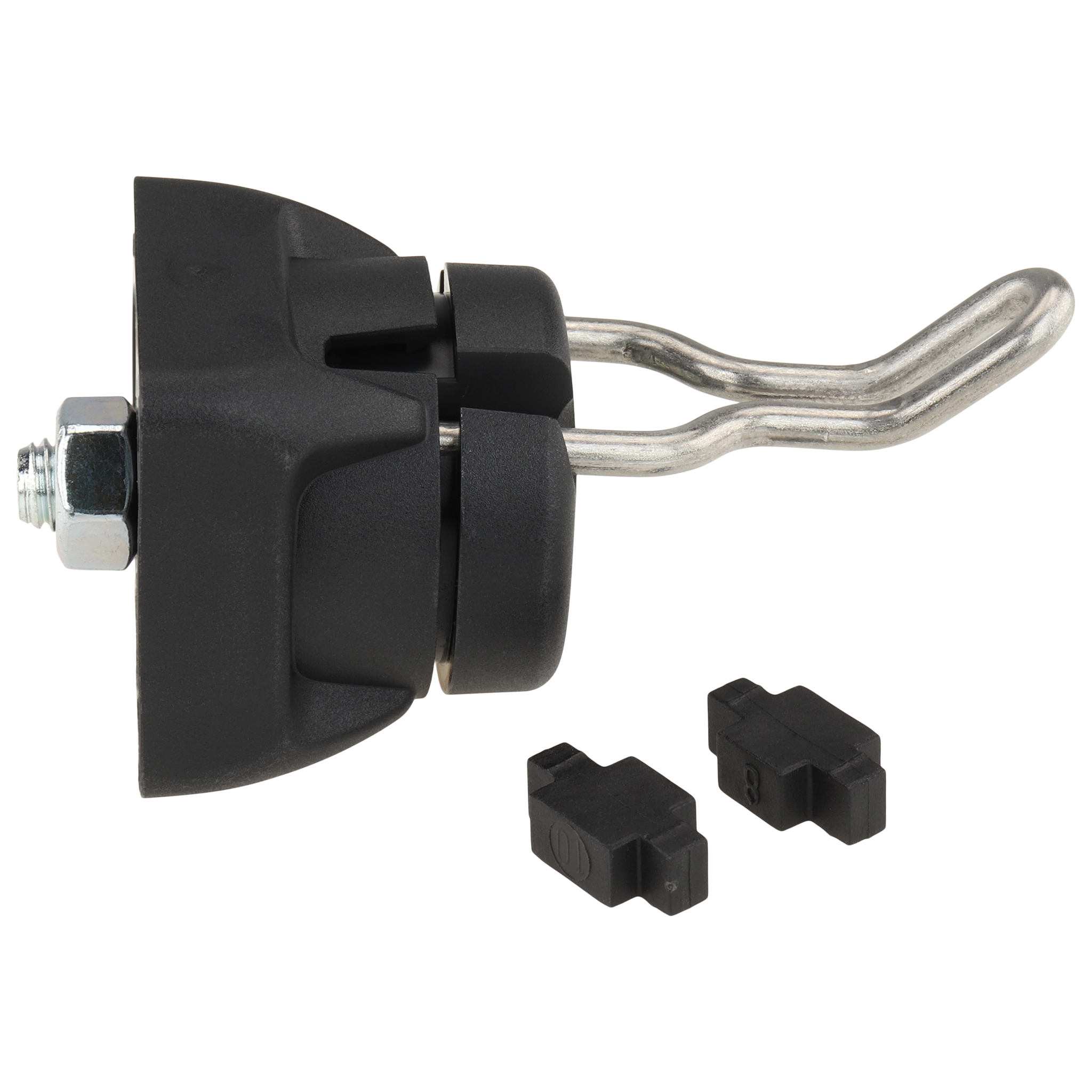 Werkzeughaken FX 24/16-12, 75x40x40, Kunststoff PA glasfaserverstärkt, schwarz Werkzeughaken FX 24/16-12, 75x40x40, Kunststoff PA glasfaserverstärkt, schwarz
