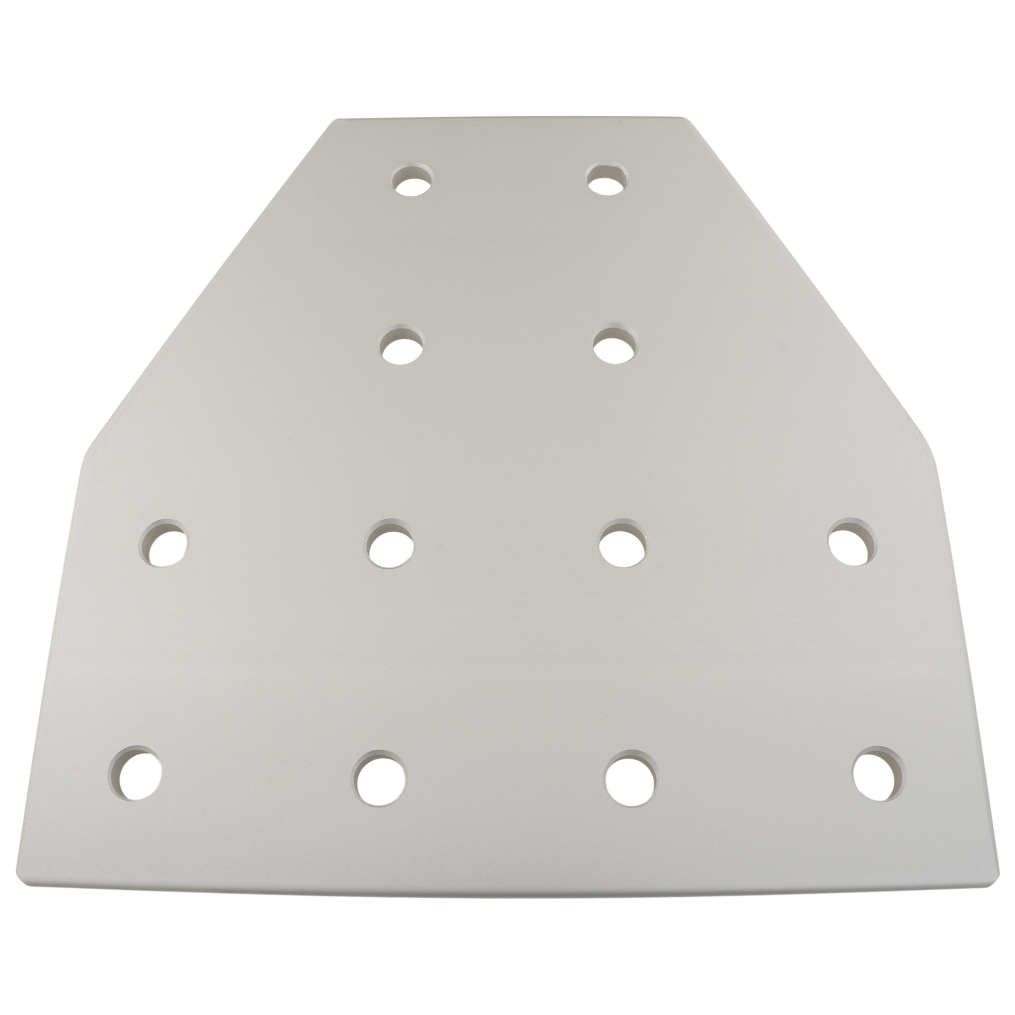 Plate, Connector Plate, 176x176x6, Aluminum, anodized, aluminum colored