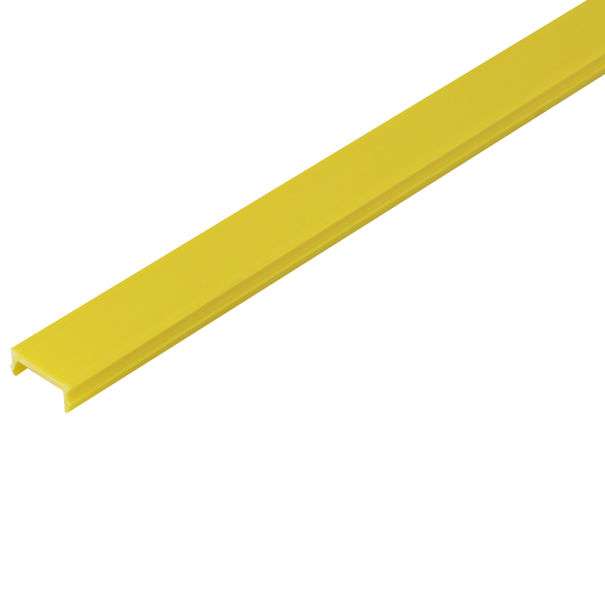 Cover Profile Strip, 8.8x3.9x1000, Plastic PP, yellow